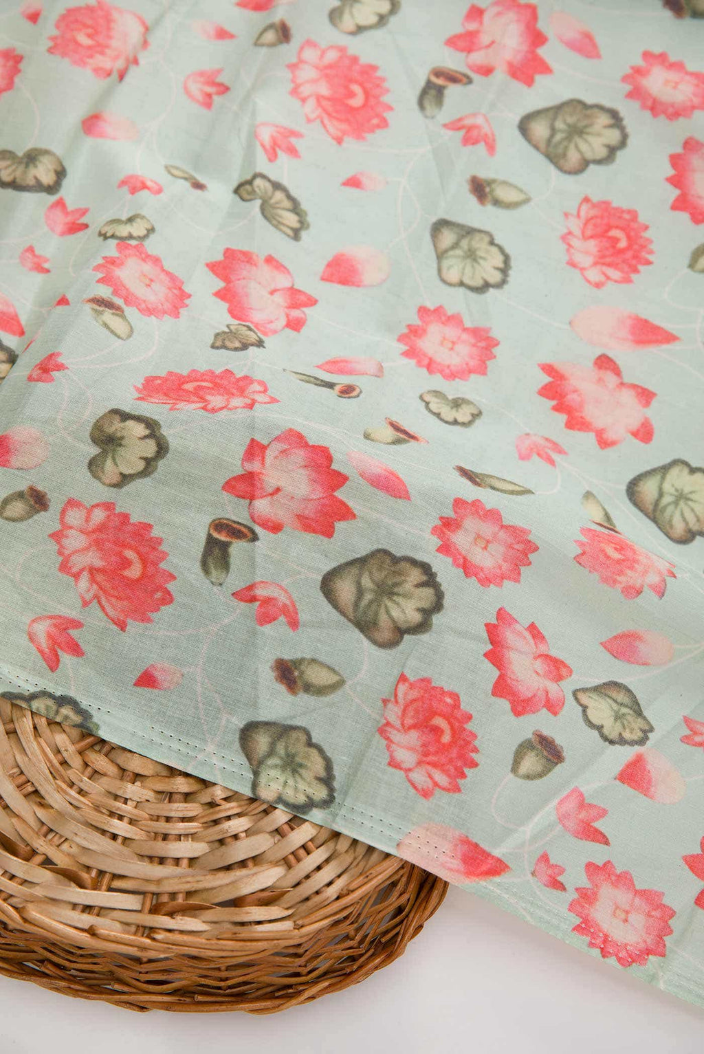 Blue Cotton Dress Material