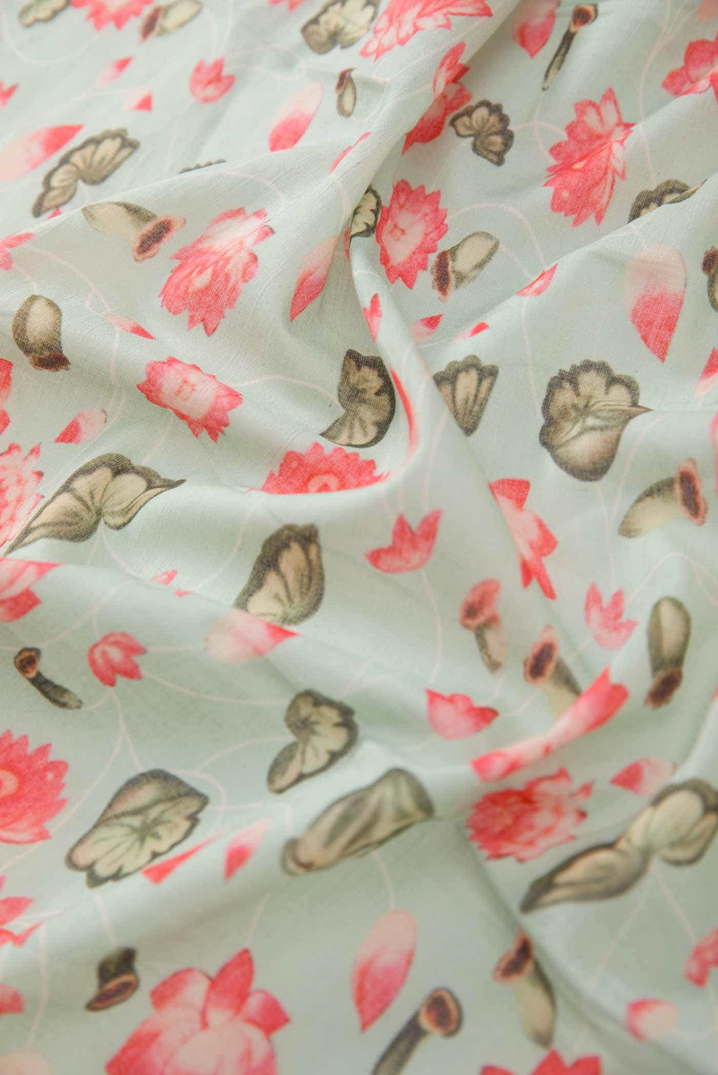 Blue Cotton Dress Material