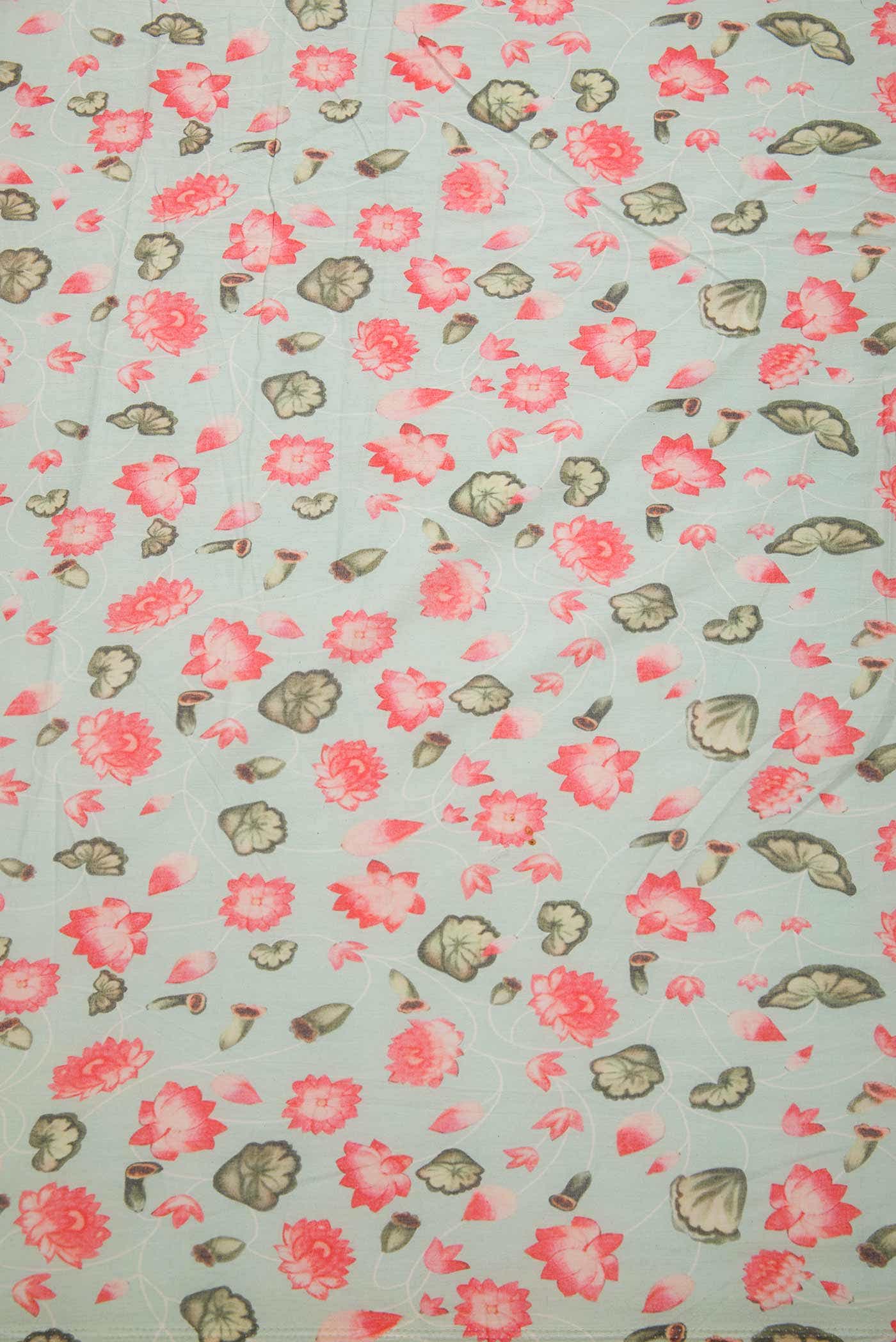 Blue Cotton Dress Material