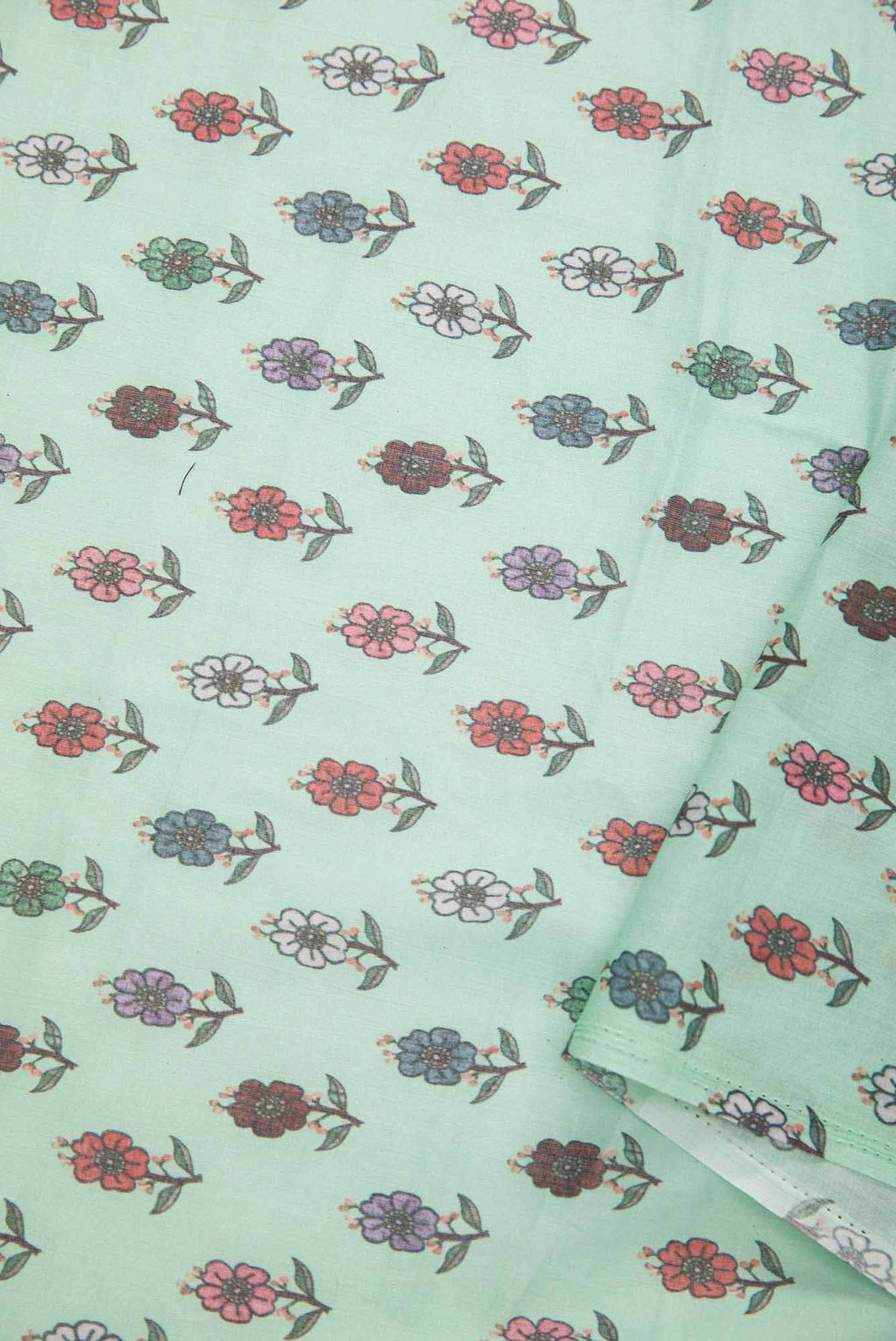 Blue Chanderi Silk Dress Material