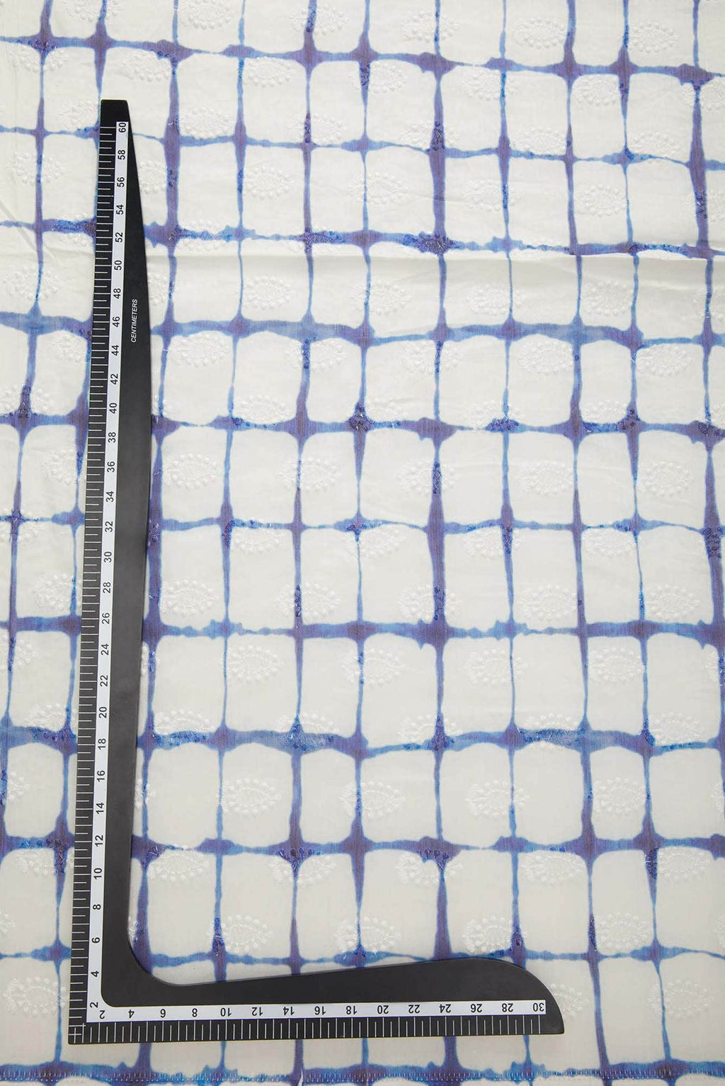 Off White Chanderi Silk Dress Material