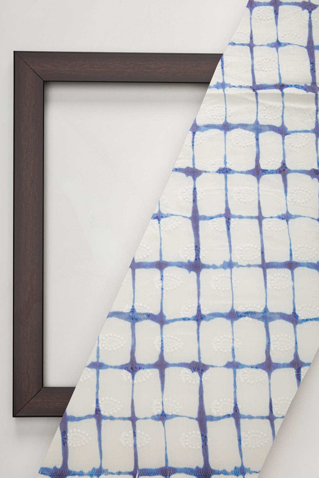 Off White Chanderi Silk Dress Material