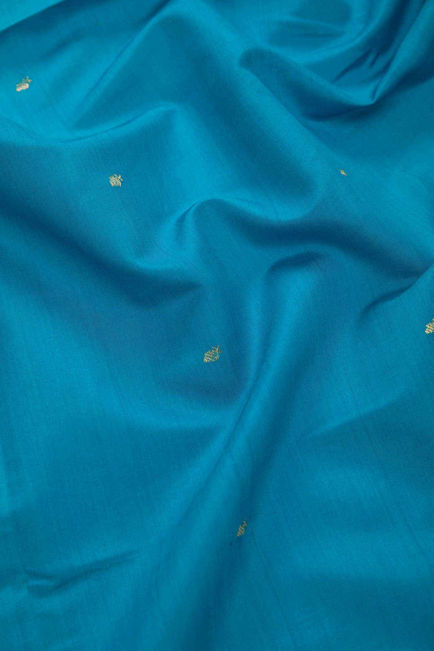 Royal Blue Chanderi Silk Dress Material