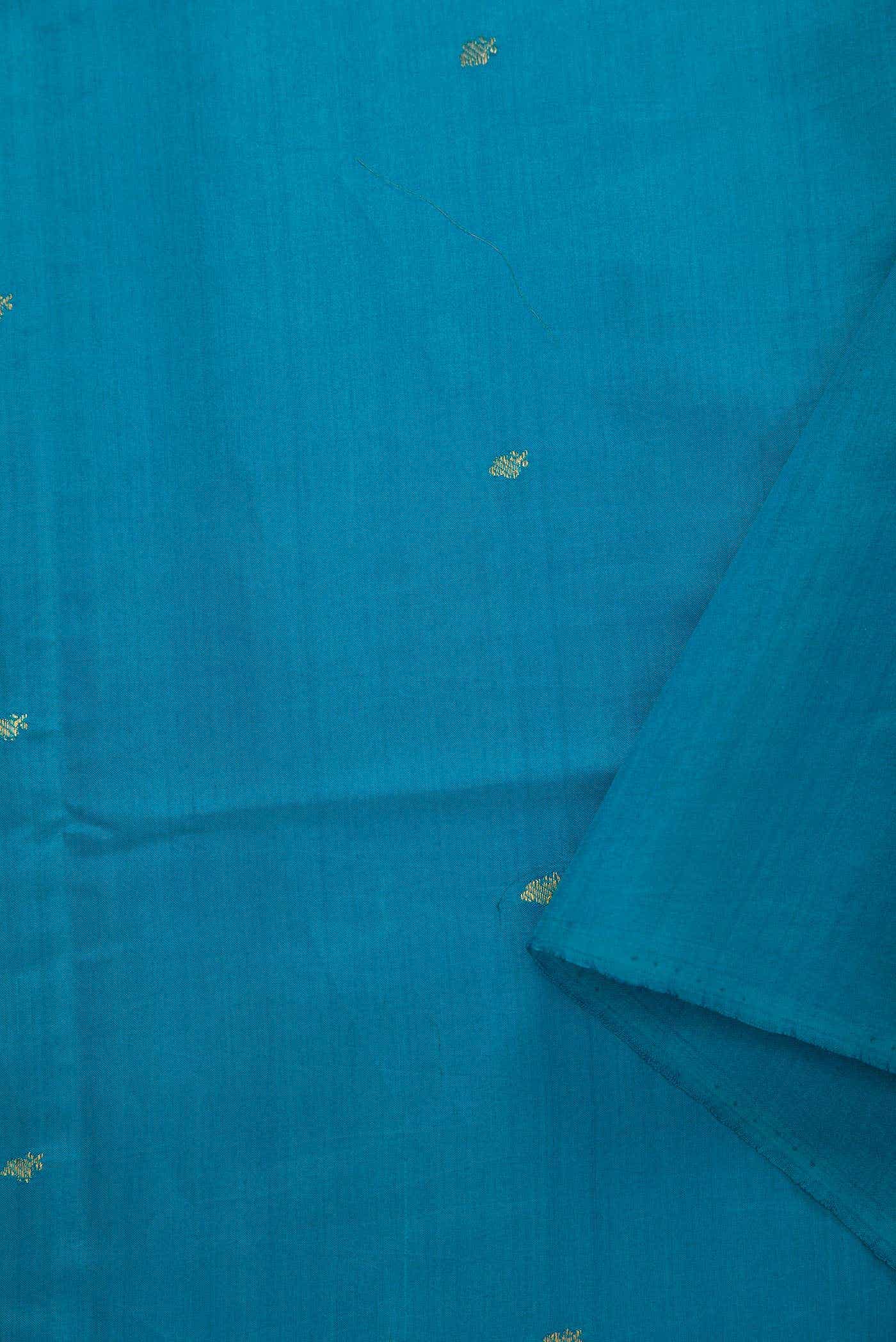 Royal Blue Chanderi Silk Dress Material