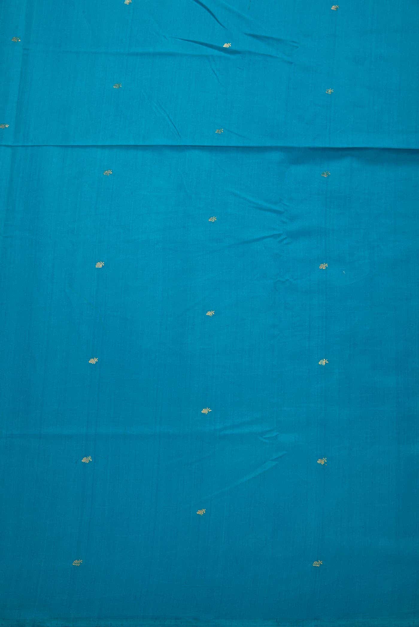 Royal Blue Chanderi Silk Dress Material