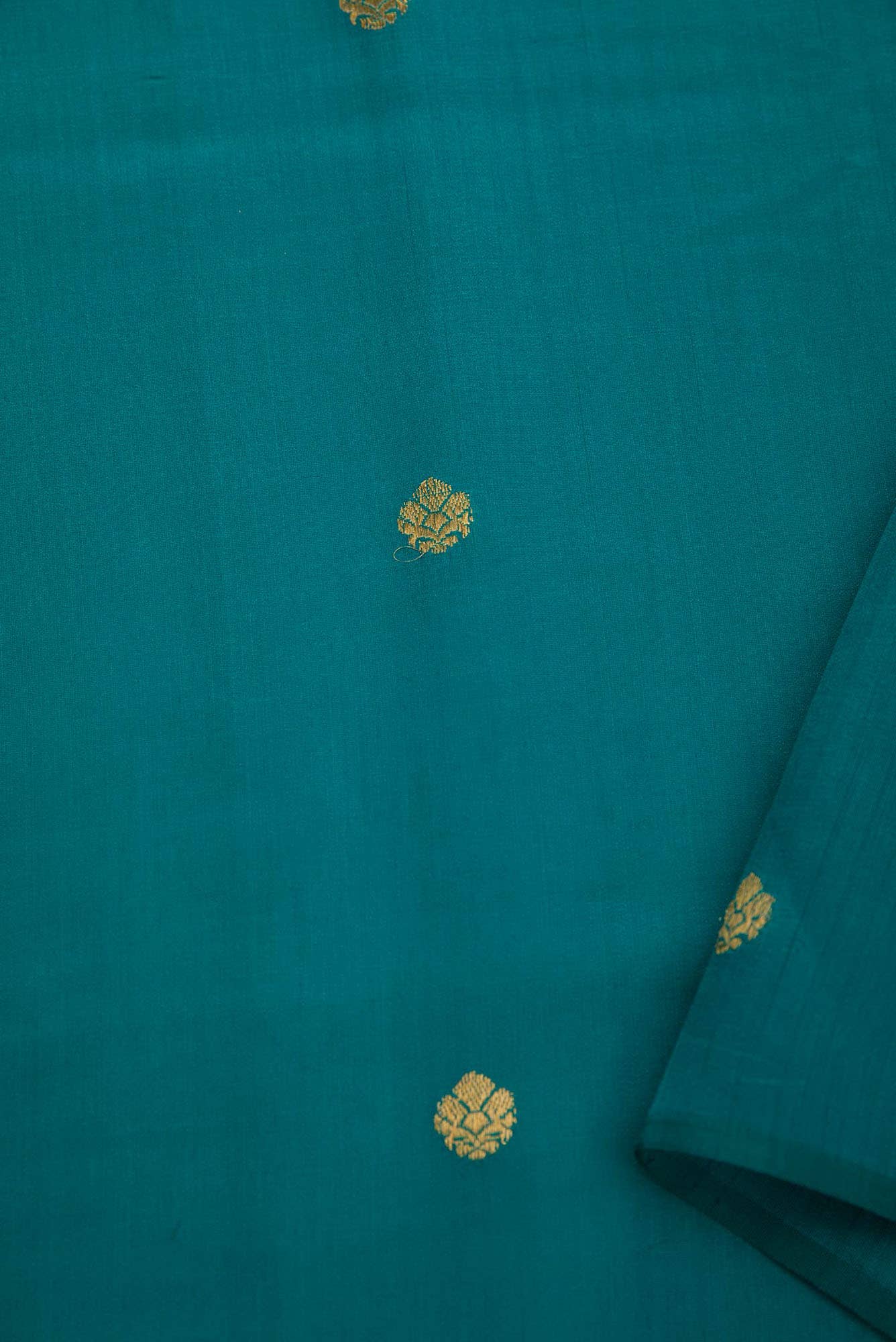 Green Chanderi Silk Dress Material
