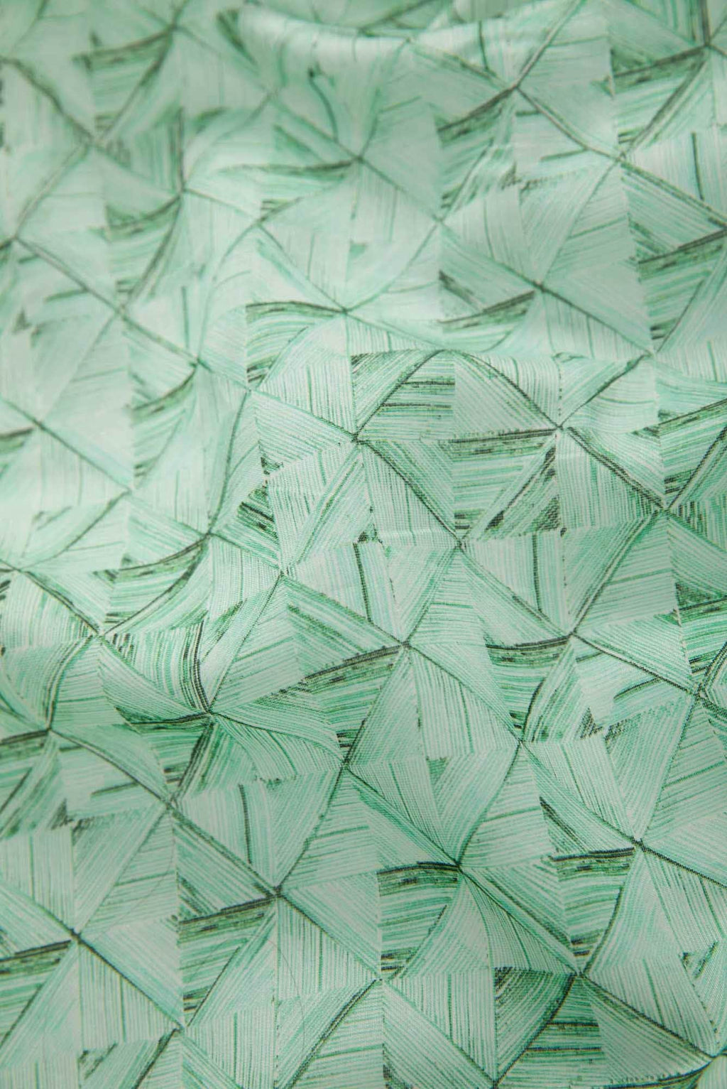 Green Chanderi Silk Dress Material