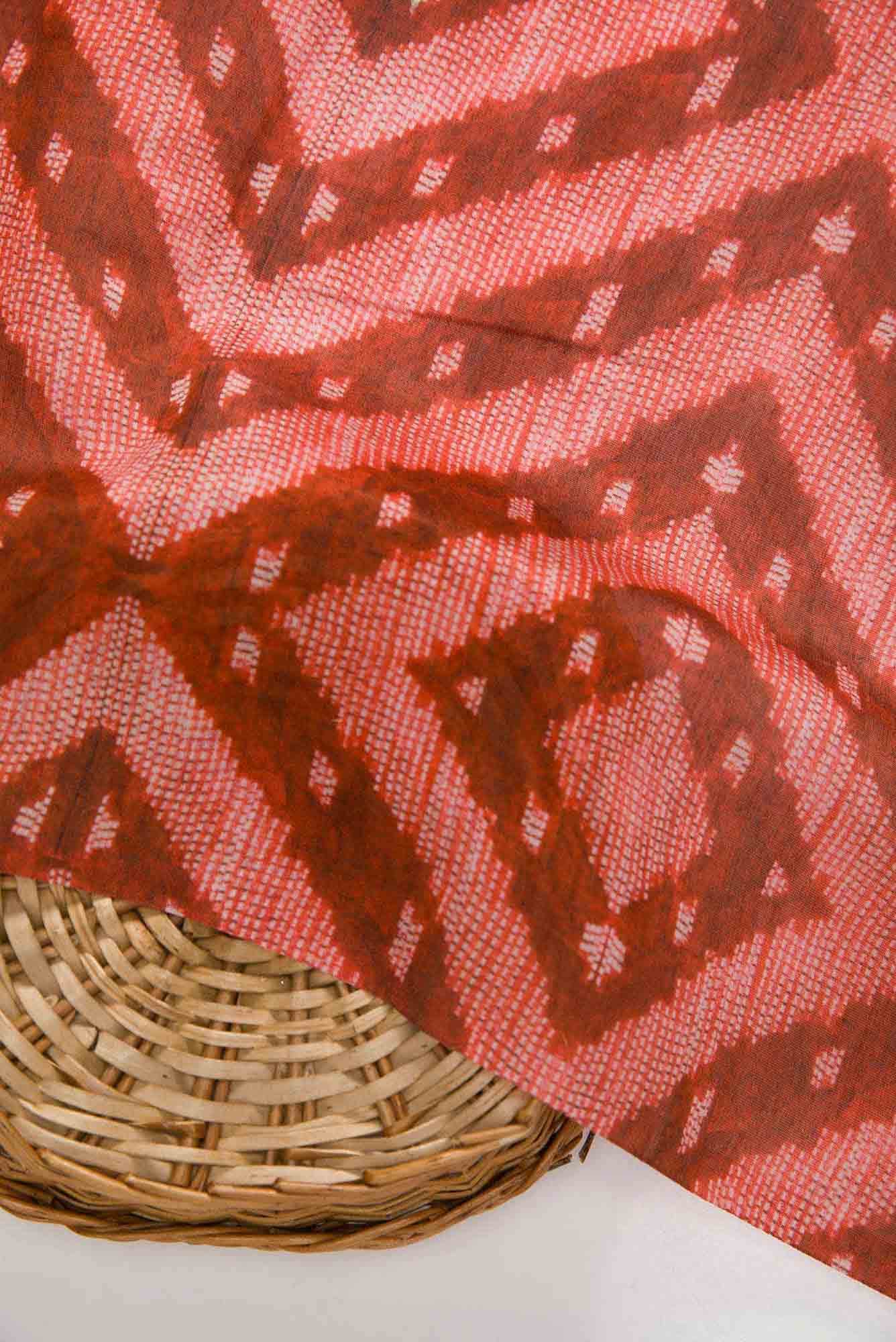 Maroon Chanderi Silk Dress Material