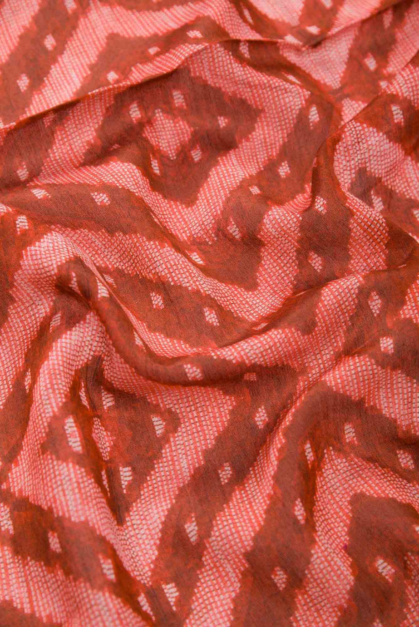 Maroon Chanderi Silk Dress Material