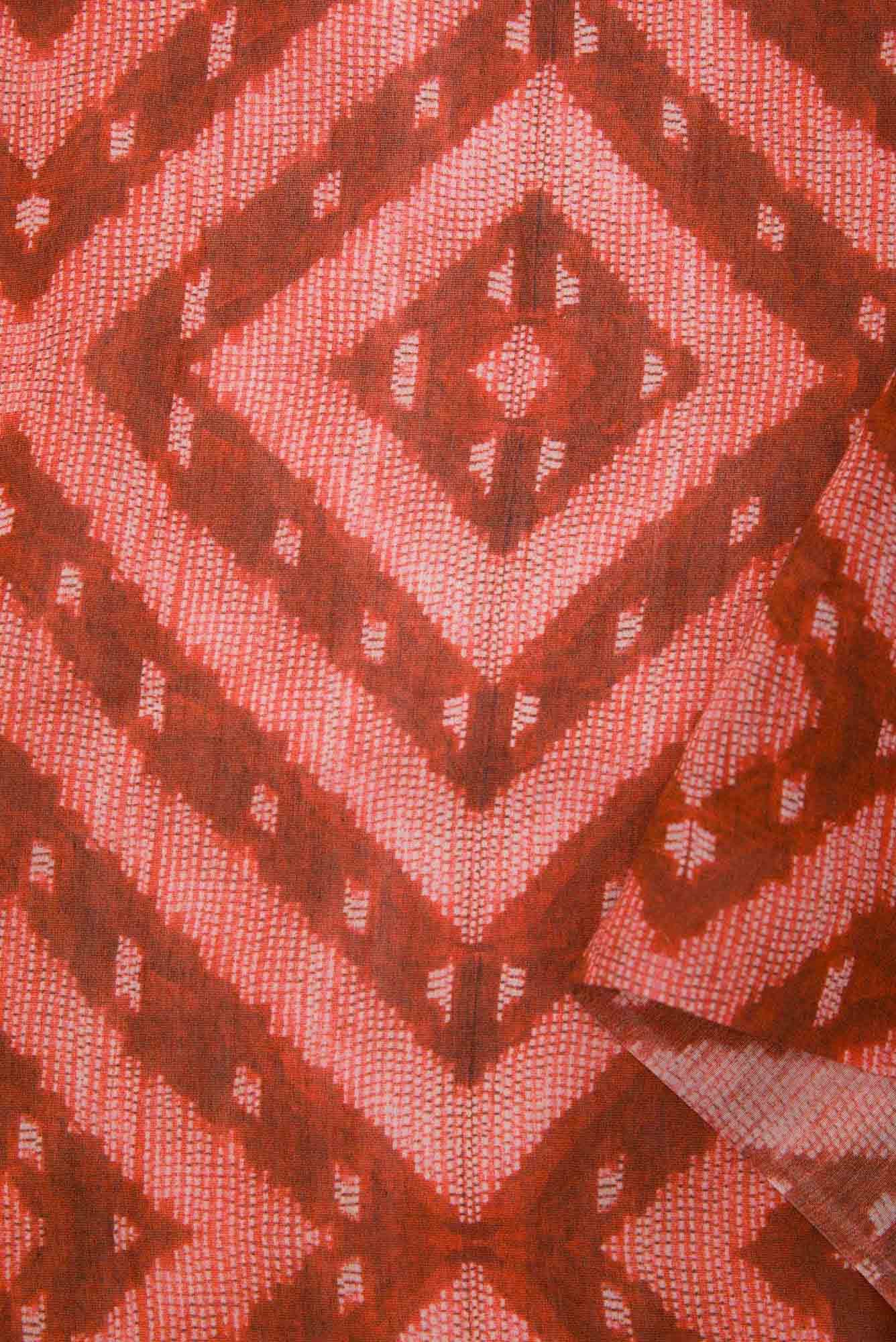 Maroon Chanderi Silk Dress Material
