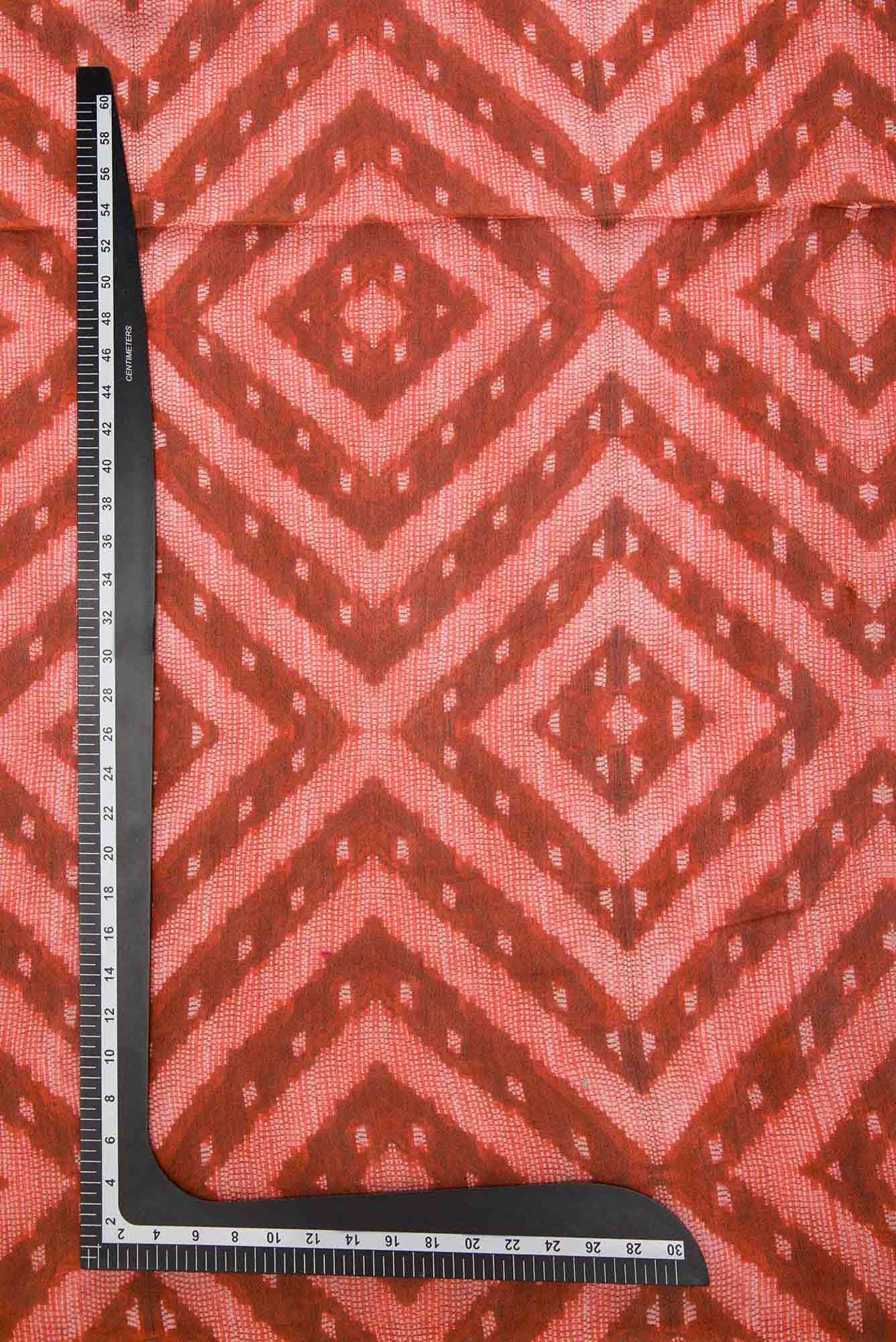 Maroon Chanderi Silk Dress Material