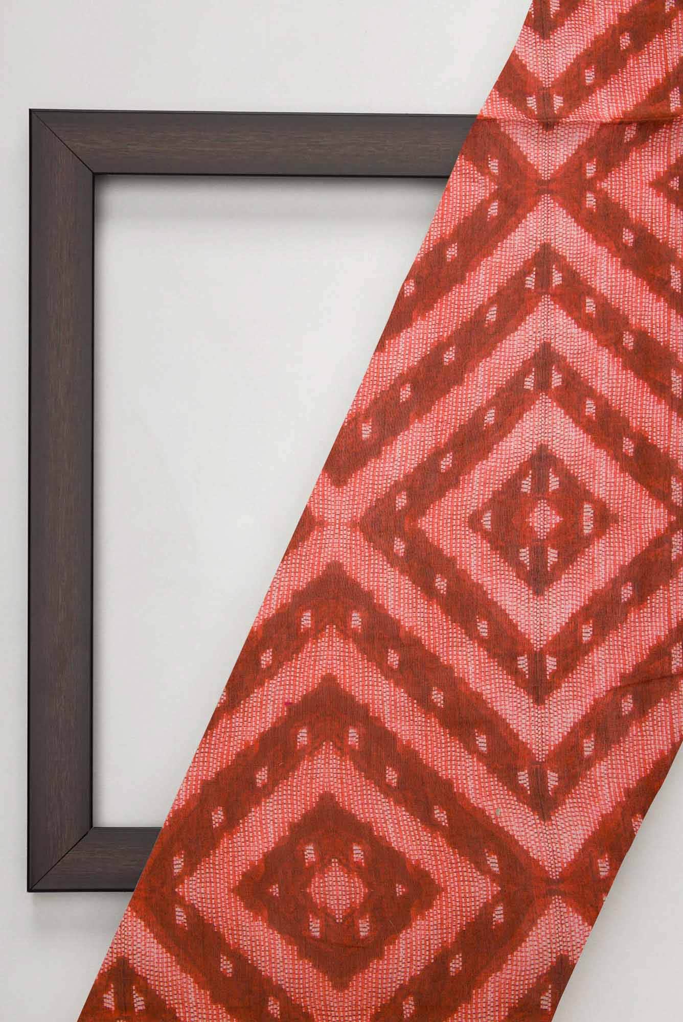 Maroon Chanderi Silk Dress Material