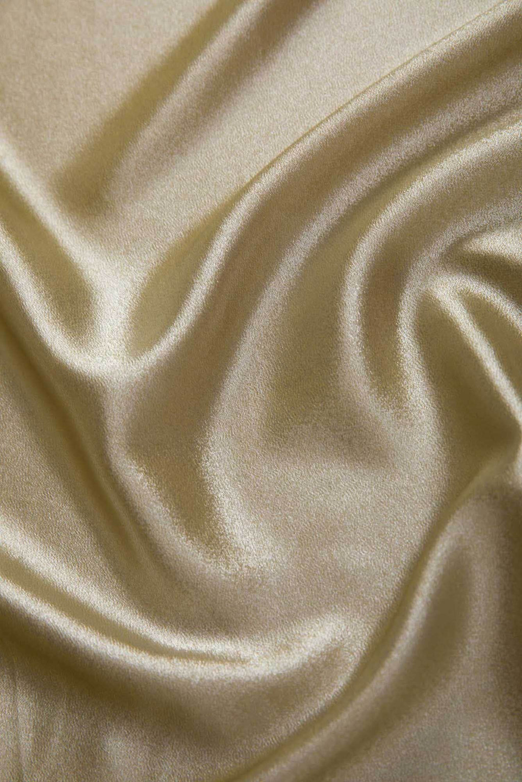Gold Satin Crepe Dress Material