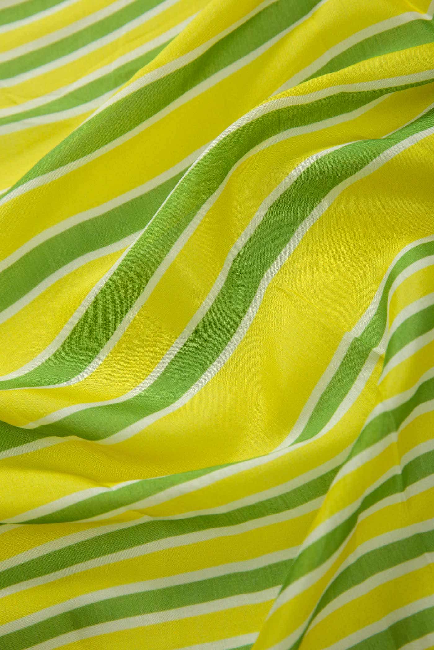 Parrot Green Raw Silk Dress Material