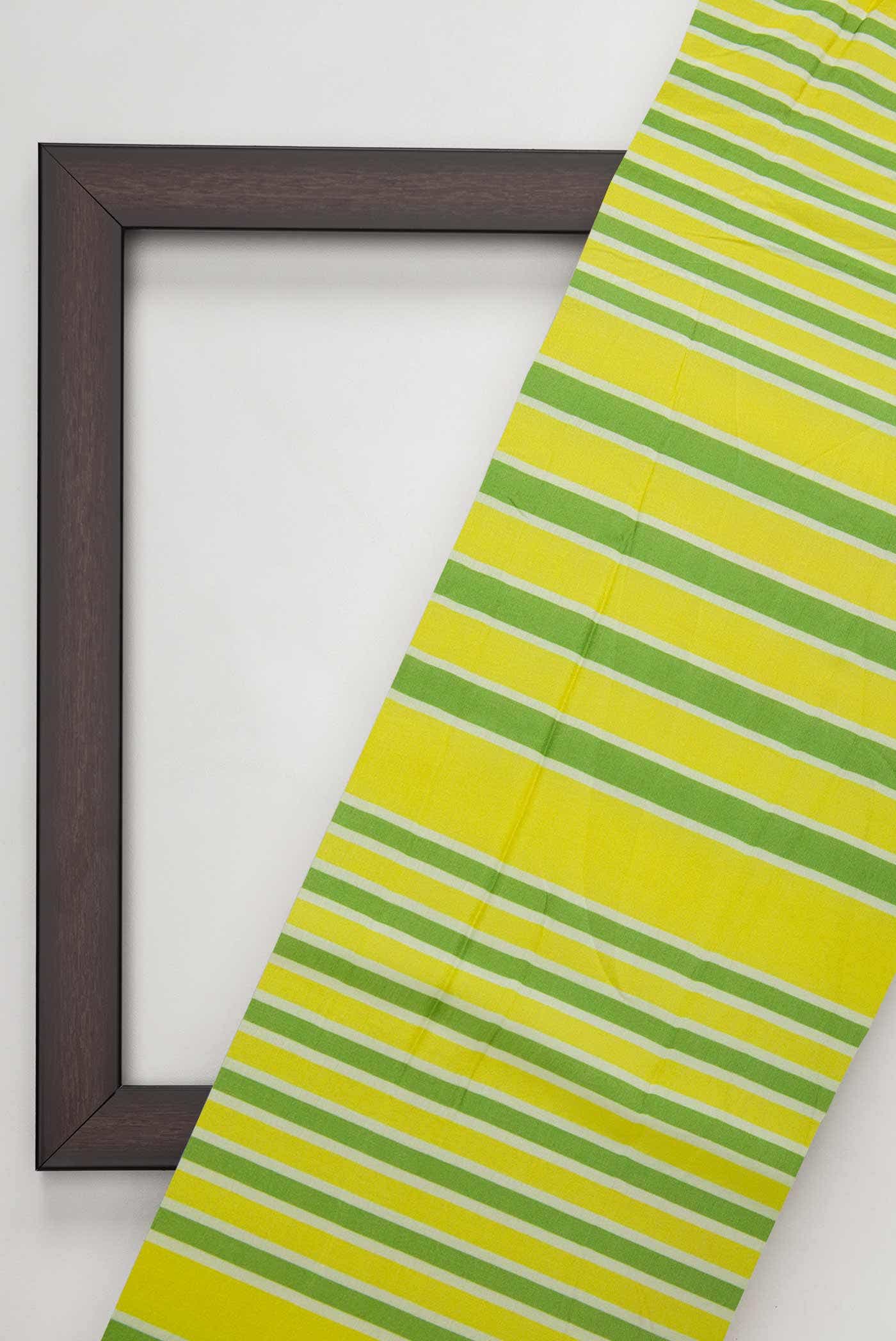 Parrot Green Raw Silk Dress Material