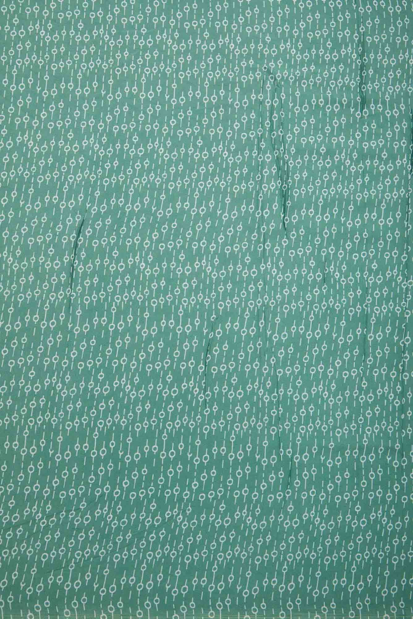 Green Chanderi Silk Dress Material