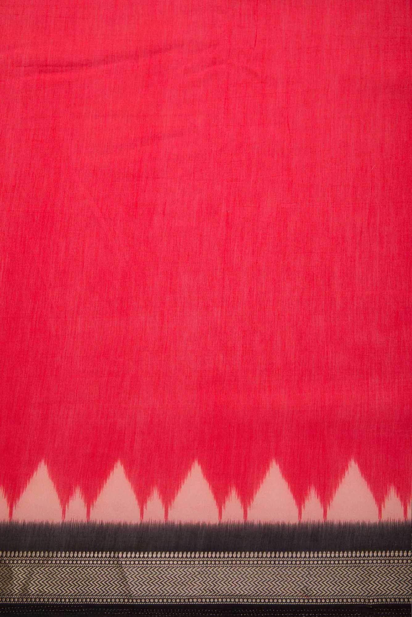 Red Chanderi Silk Dress Material