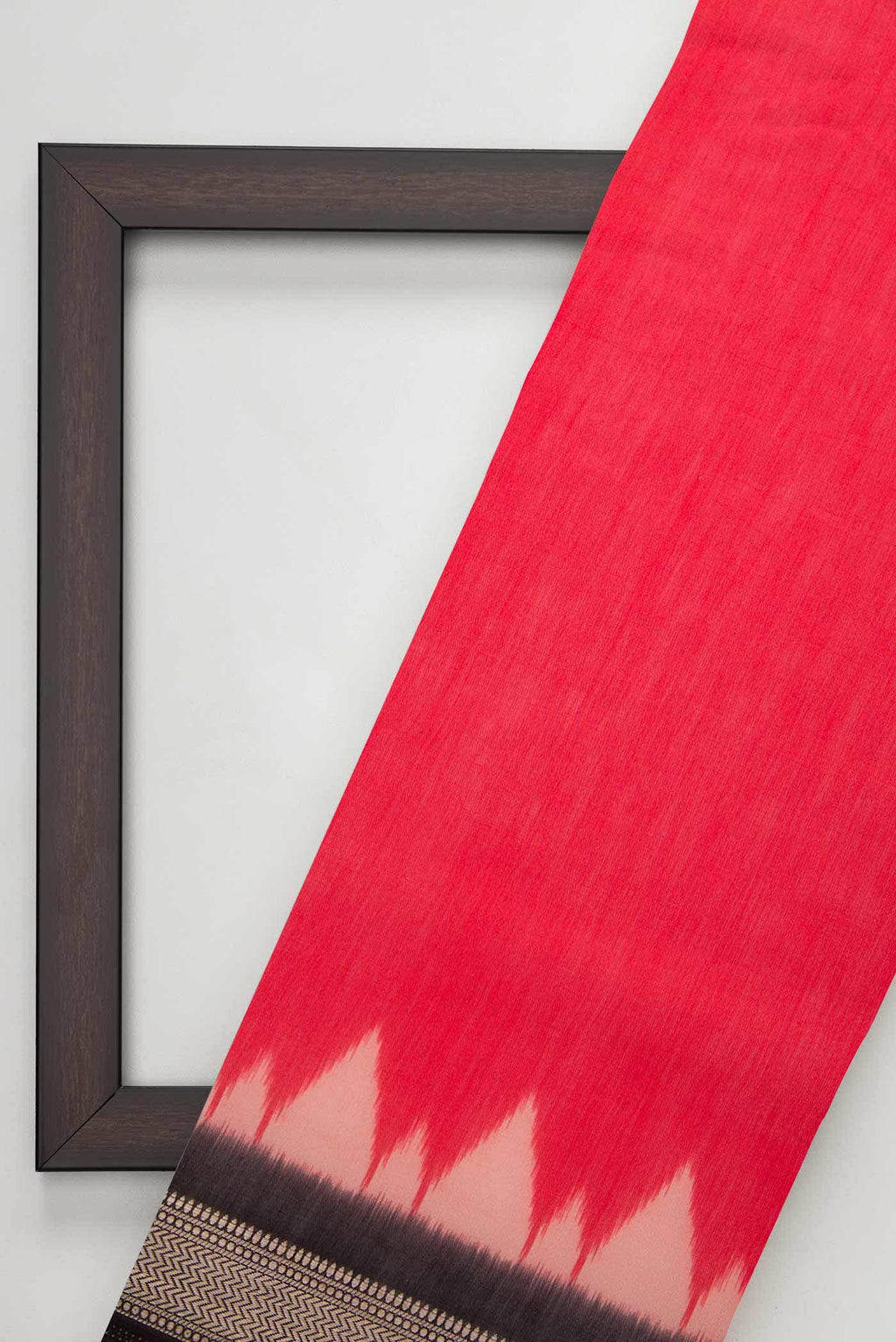 Red Chanderi Silk Dress Material
