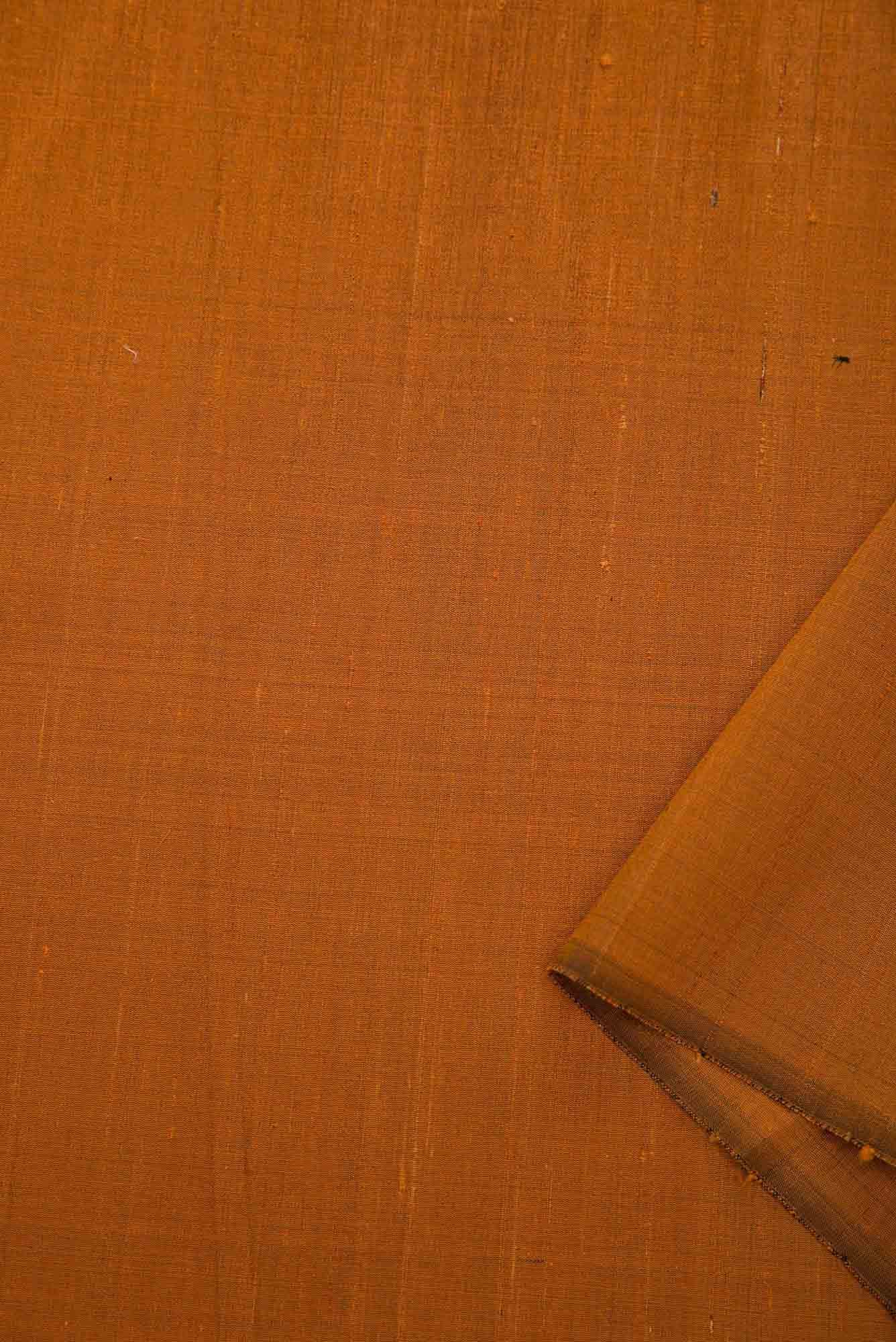 Brown Raw Silk Dress Material