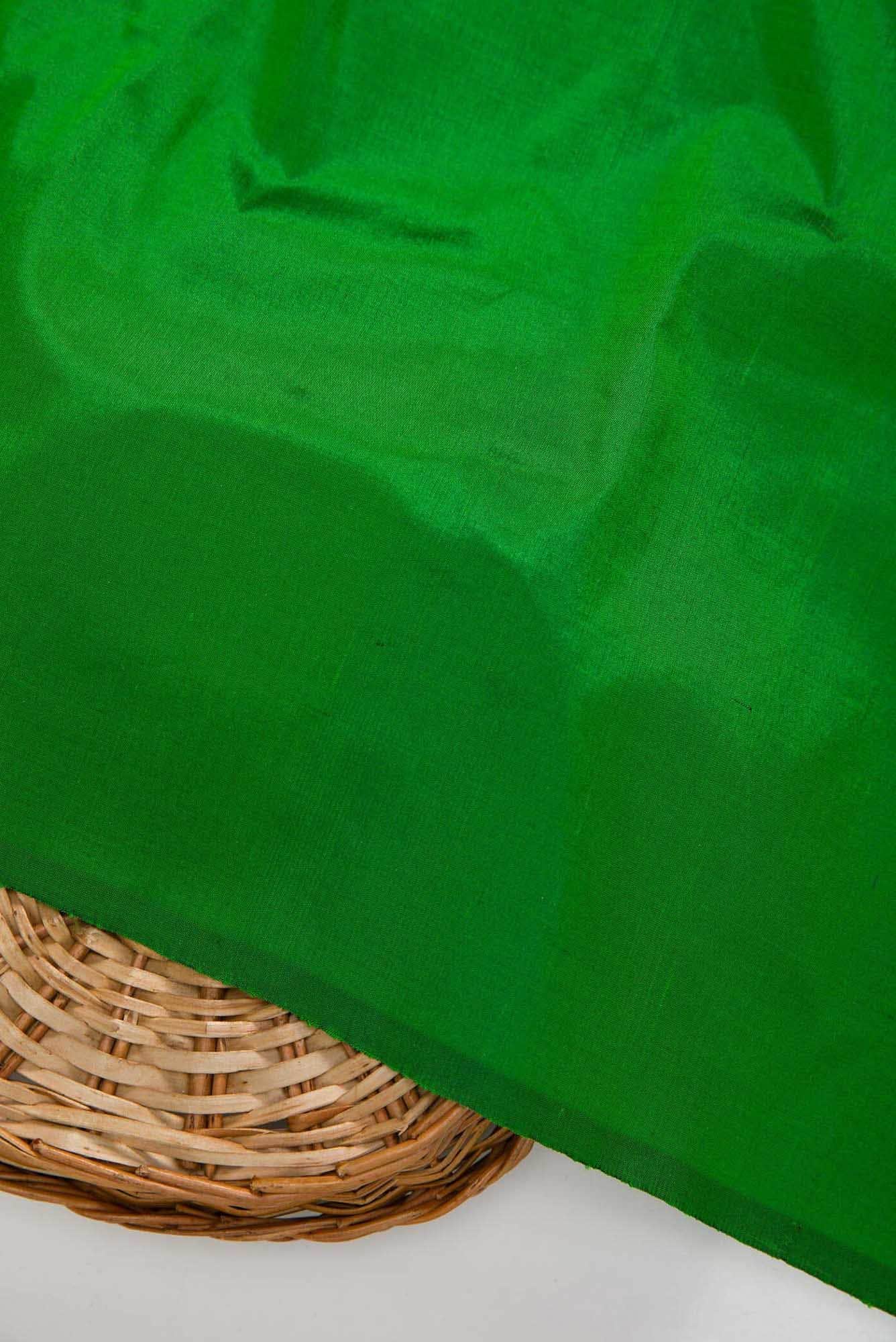 Green Kanchipuram Silk Dress Material