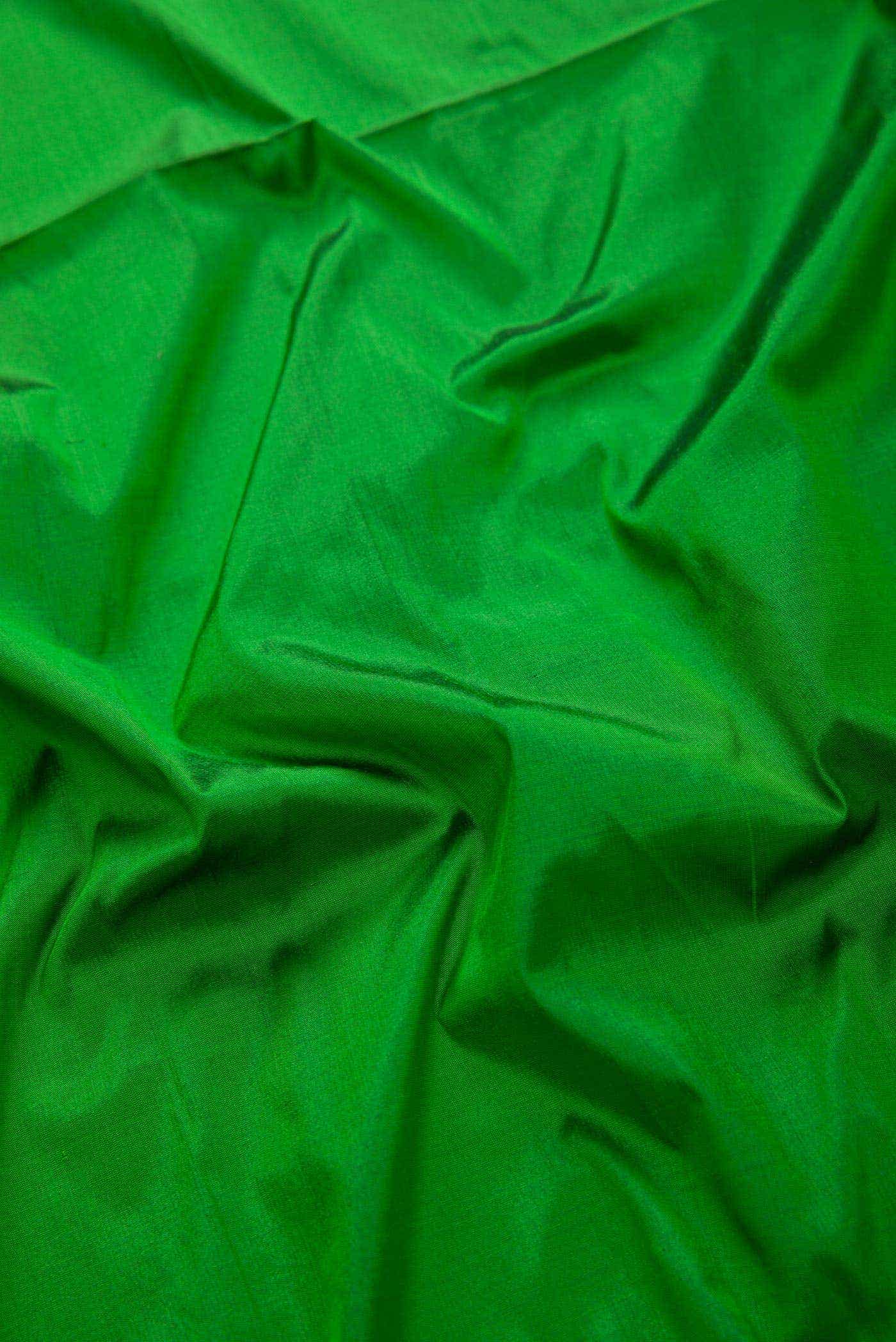 Green Kanchipuram Silk Dress Material