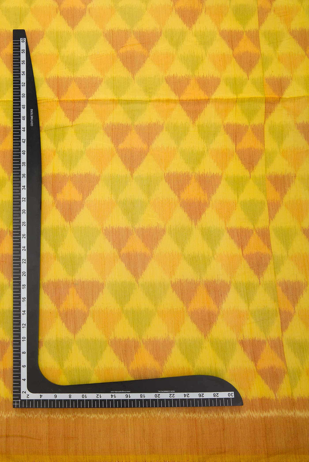 Yellow and Maroon Chanderi Silk Dress Material