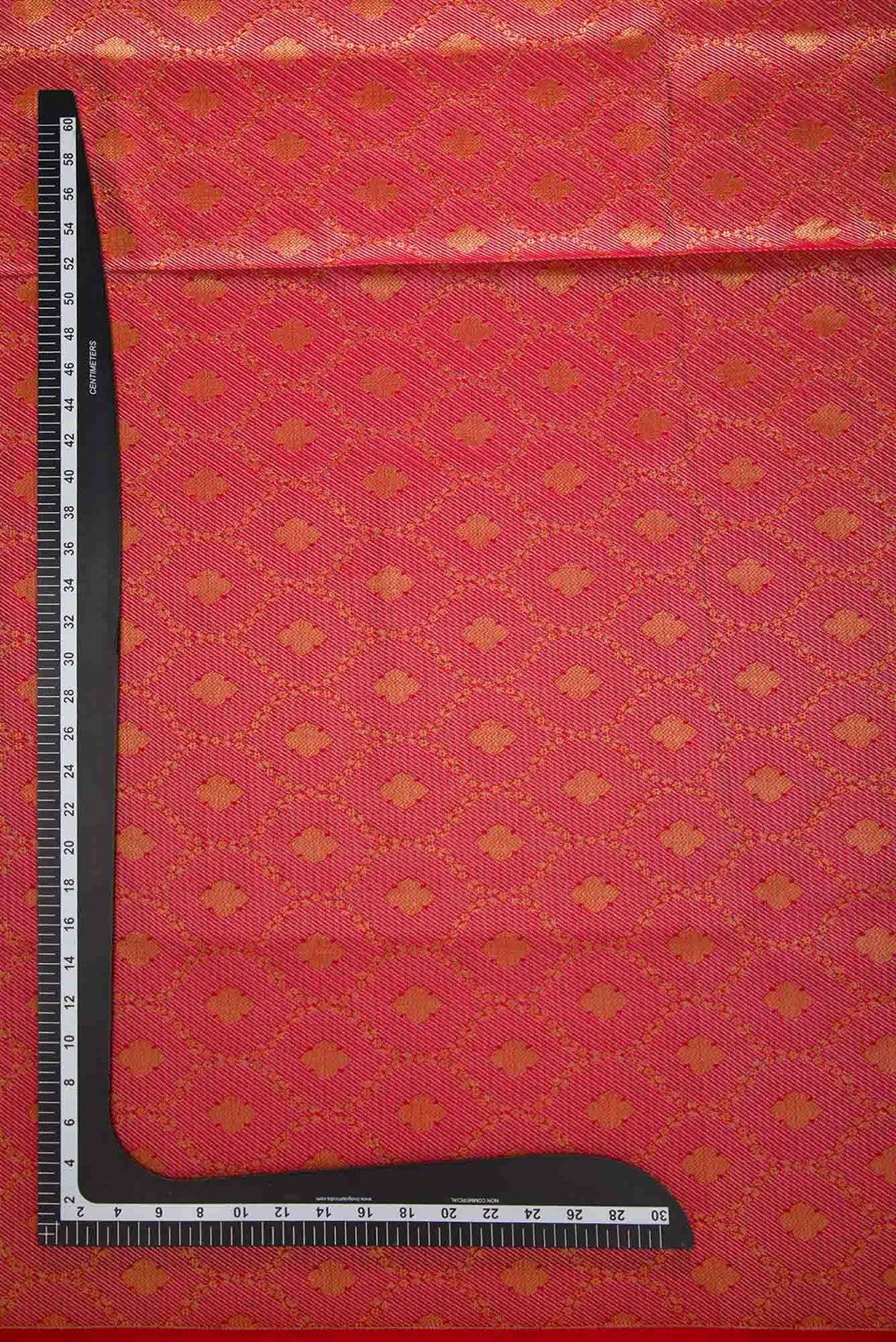 Red Banarasi Silk Dress Material