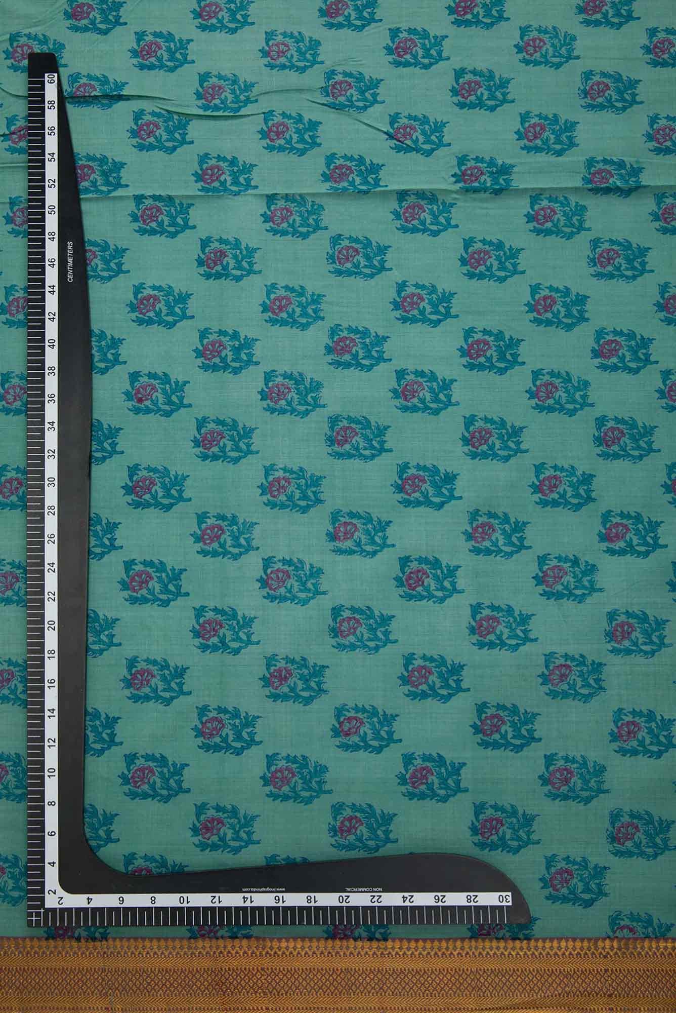 Blue Cotton Dress Material