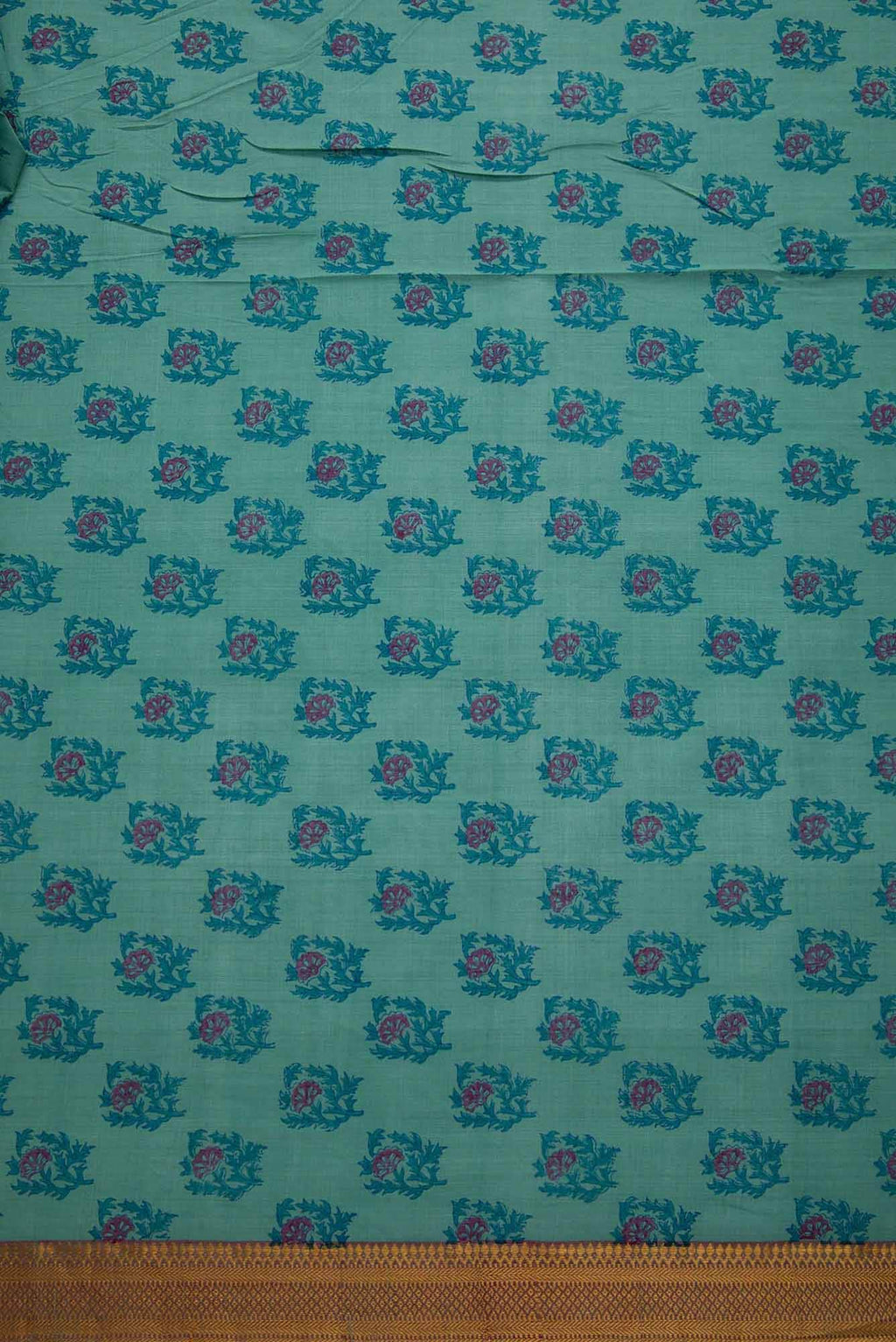 Blue Cotton Dress Material