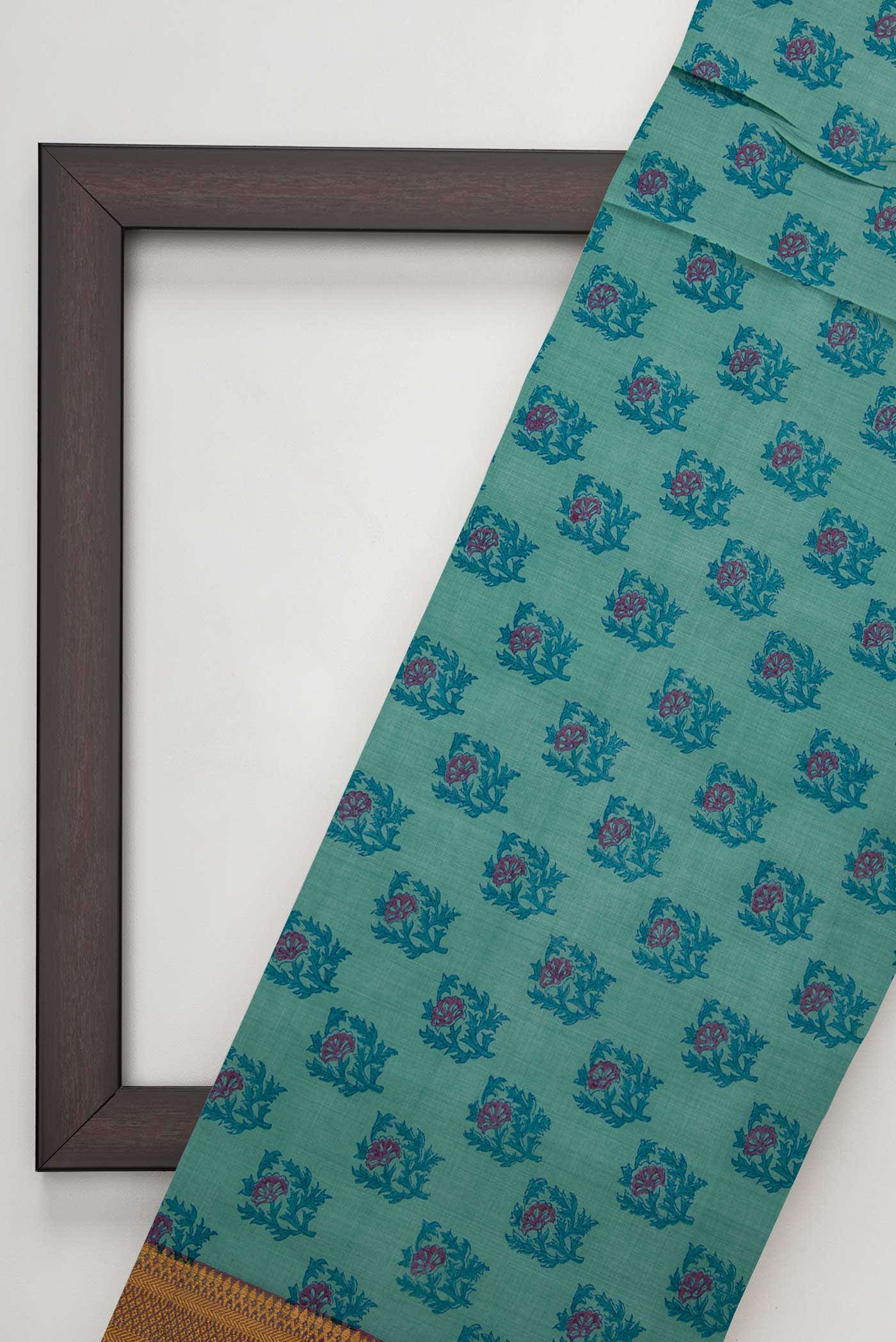 Blue Cotton Dress Material
