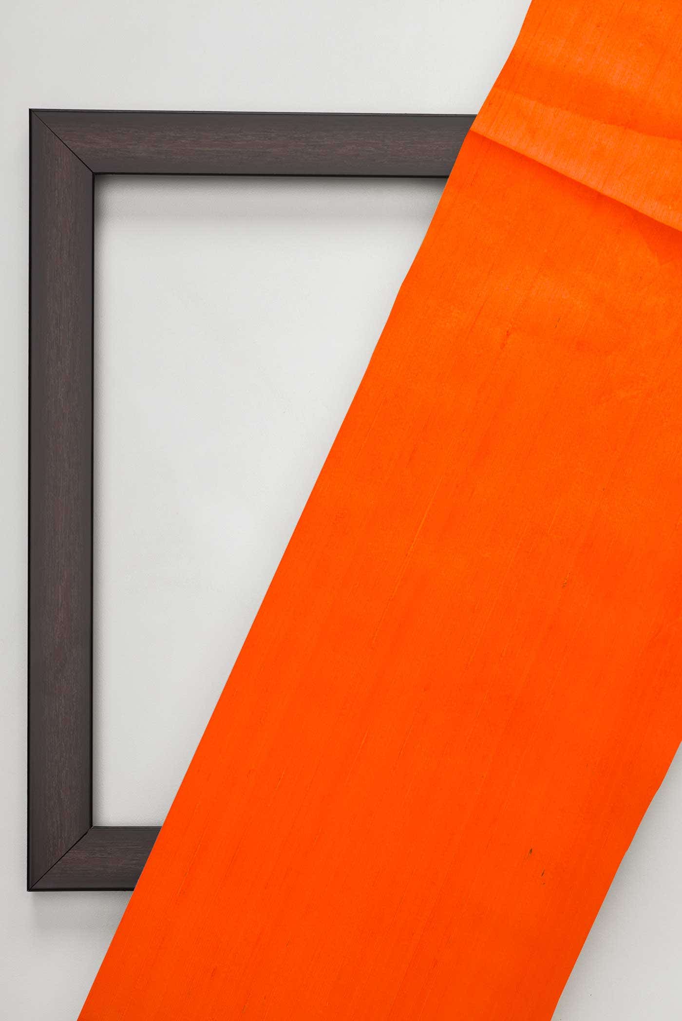 Orange Raw Silk Dress Material