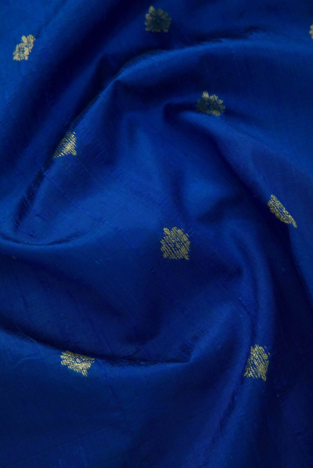 Royal Blue Raw Silk Dress Material