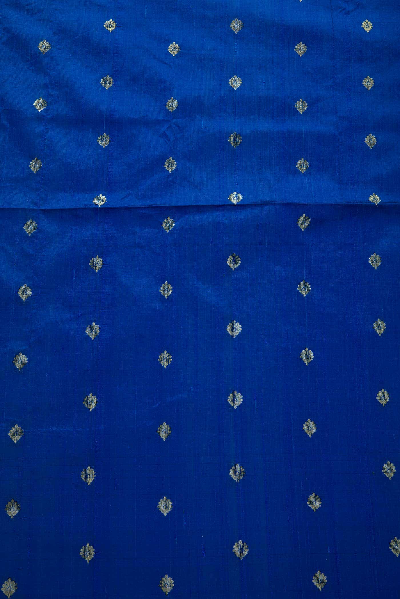 Royal Blue Raw Silk Dress Material