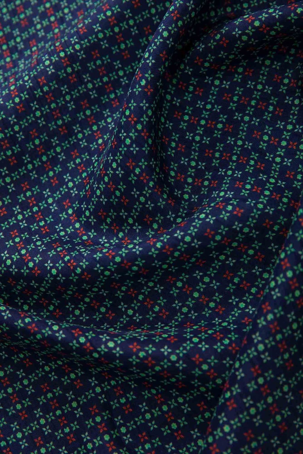 Navy Blue Raw Silk Dress Material