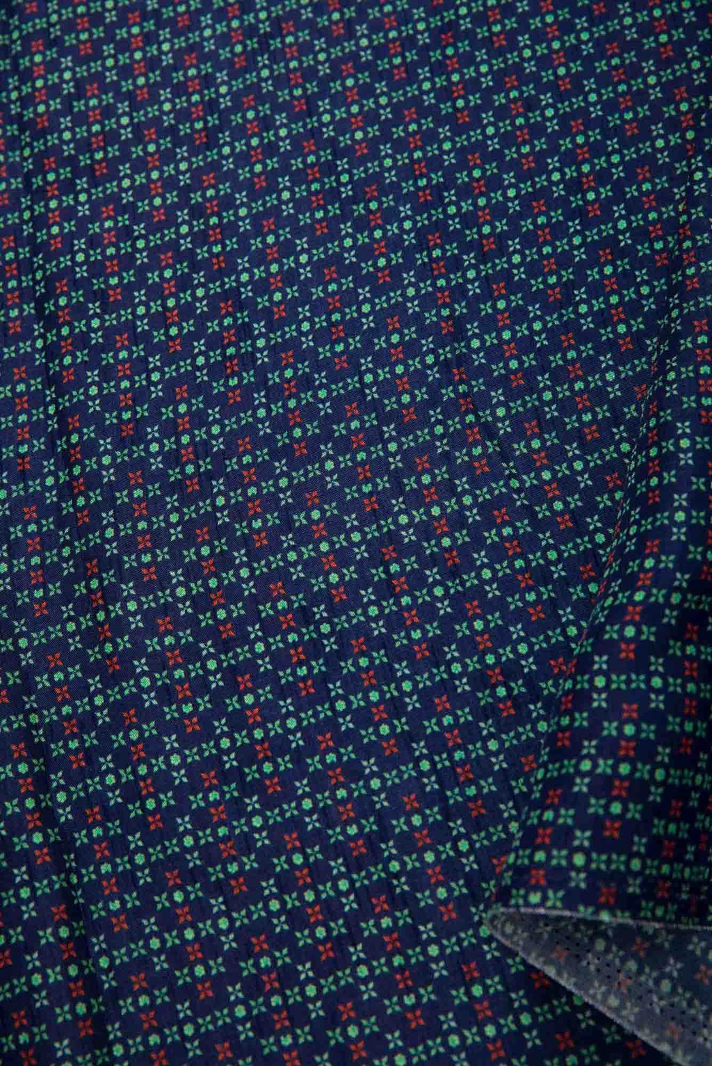 Navy Blue Raw Silk Dress Material