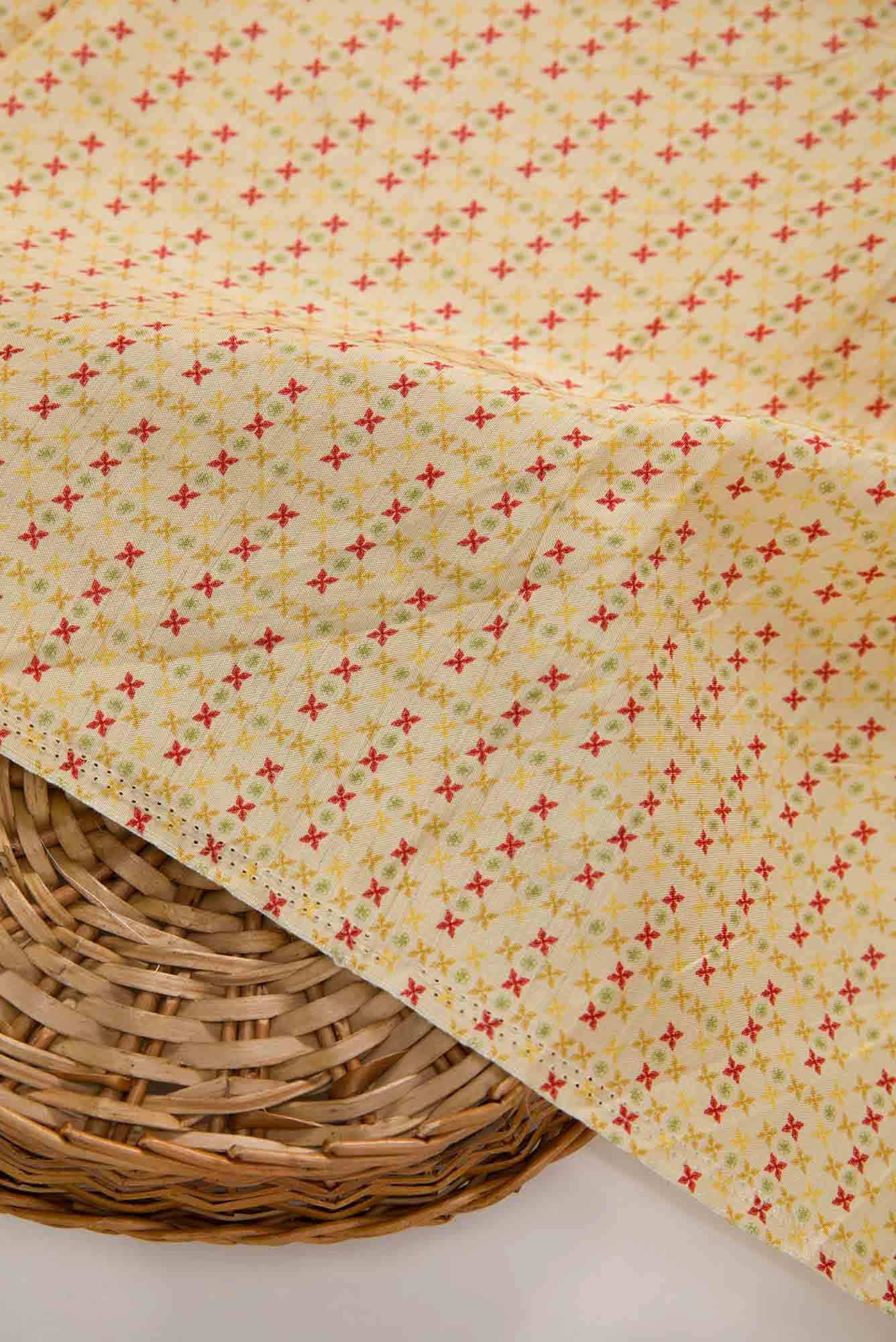 Sandal Chanderi Silk Dress Material