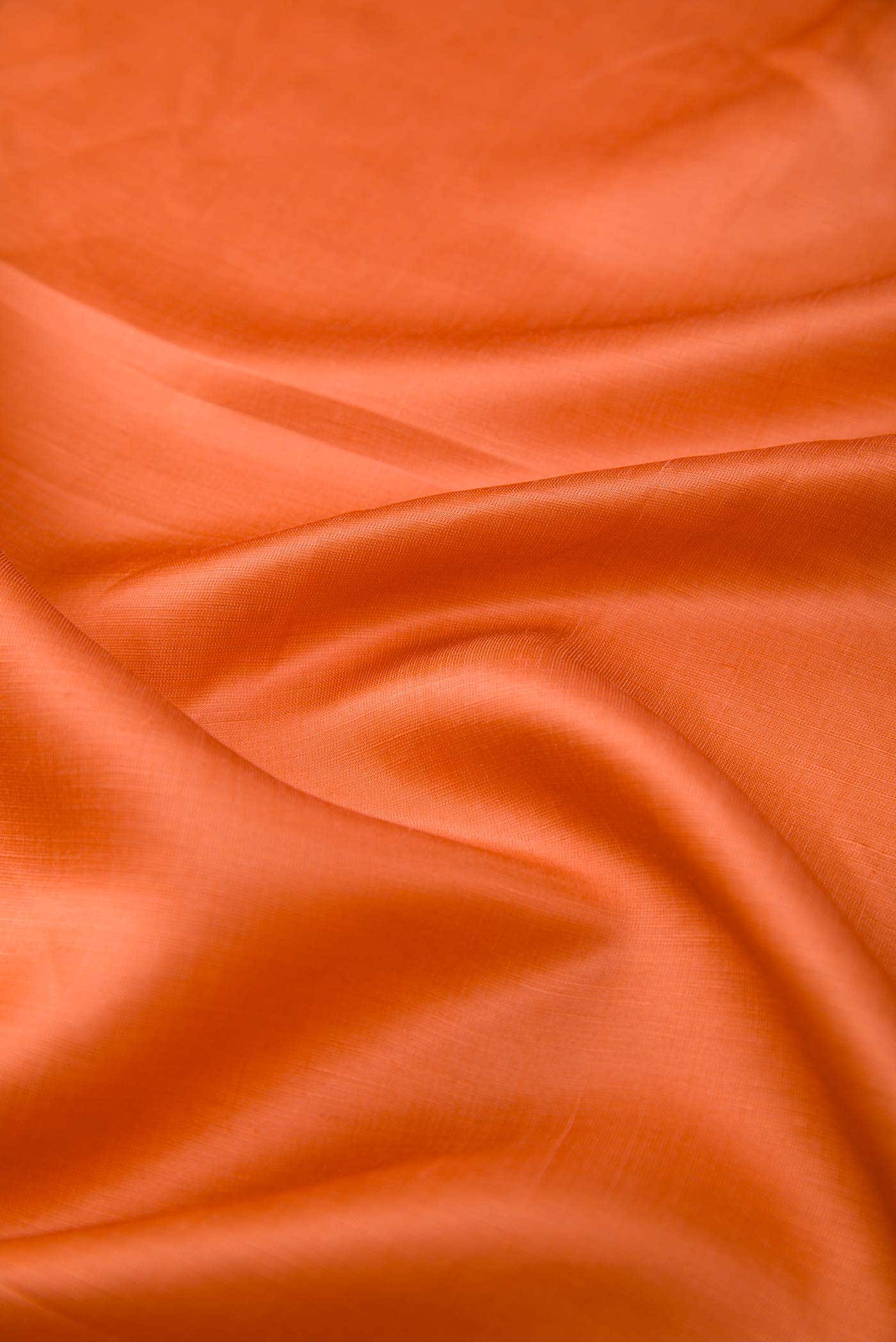 Orange Satin Crepe Dress Material