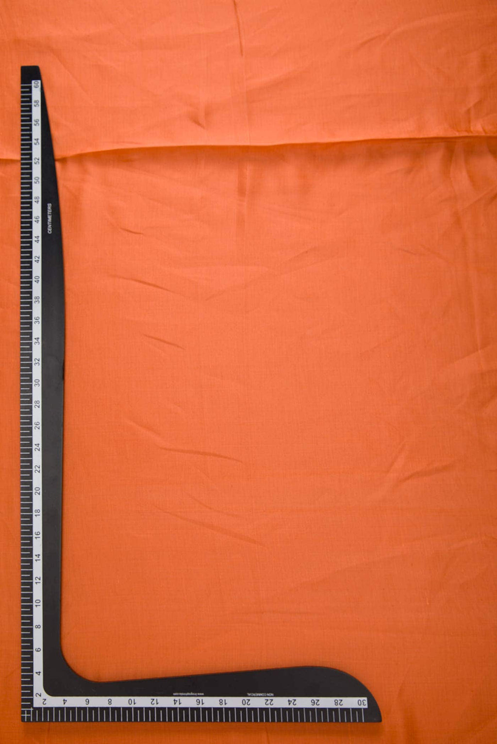 Orange Satin Crepe Dress Material