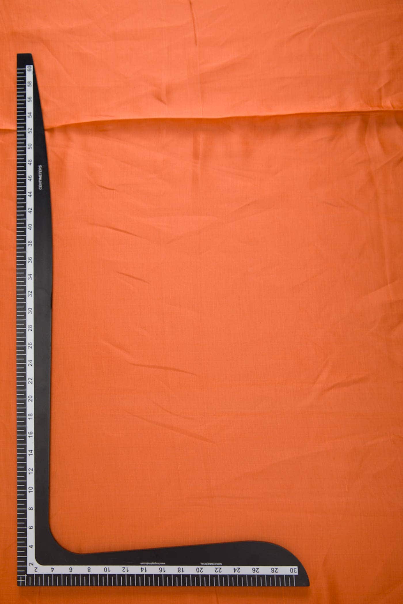 Orange Satin Crepe Dress Material