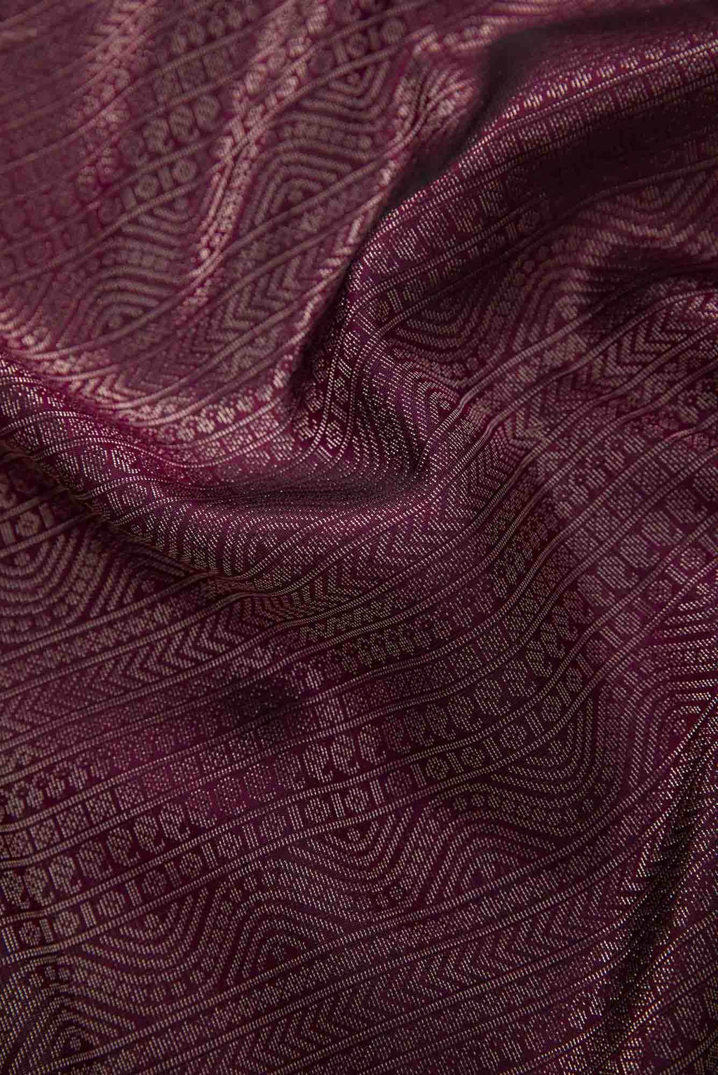 Magenta Banarasi Silk Dress Material