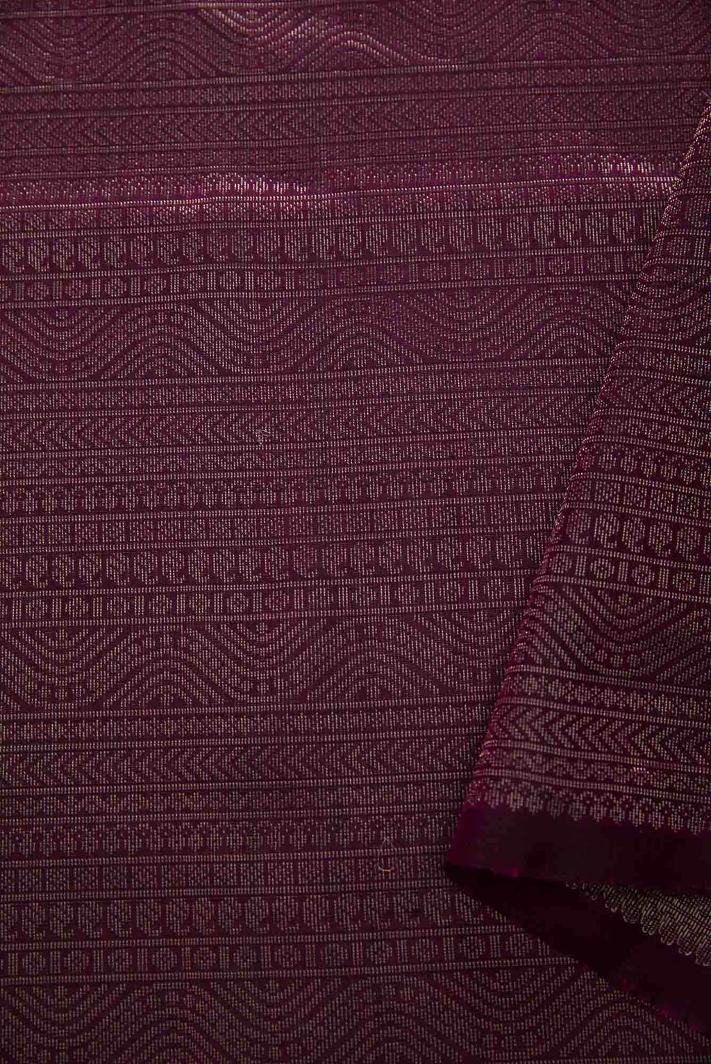 Magenta Banarasi Silk Dress Material
