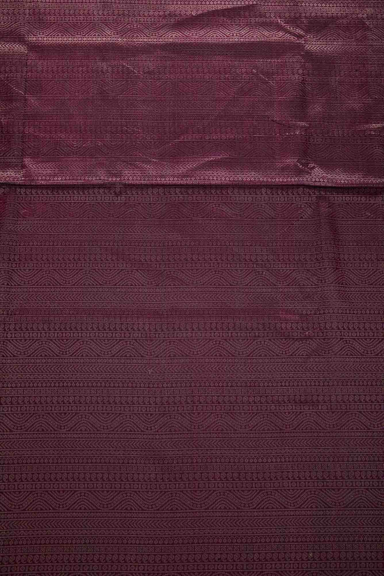 Magenta Banarasi Silk Dress Material
