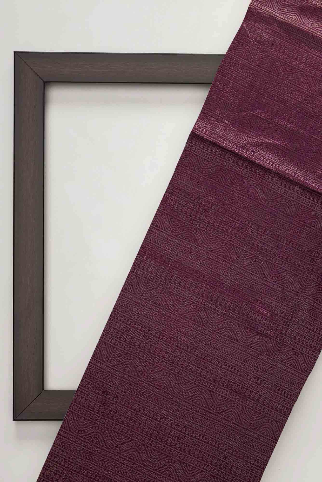 Magenta Banarasi Silk Dress Material