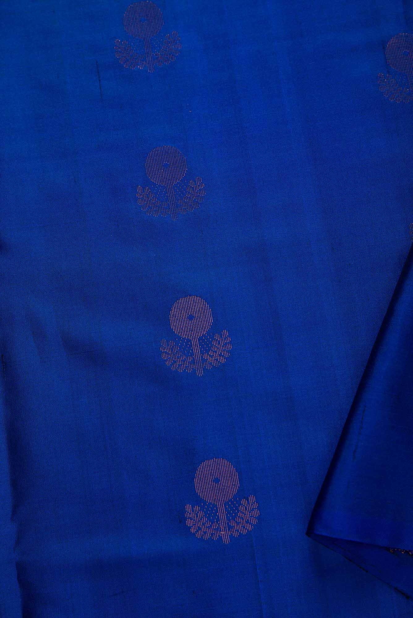 Royal Blue Kanchipuram Silk Dress Material