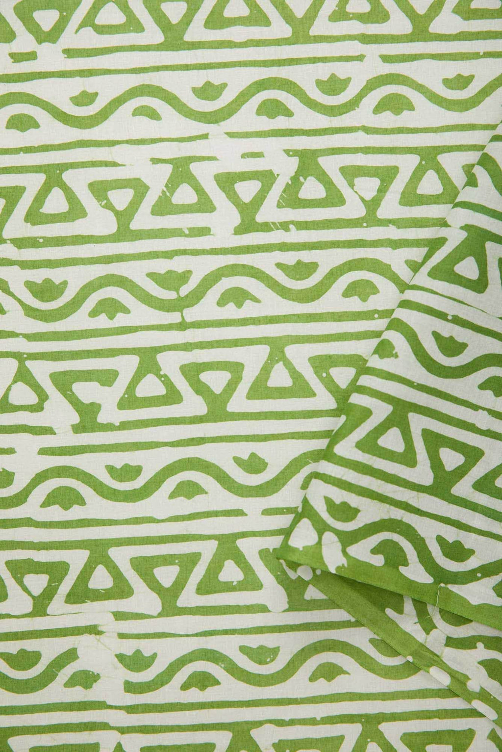 Green Cotton Dress Material