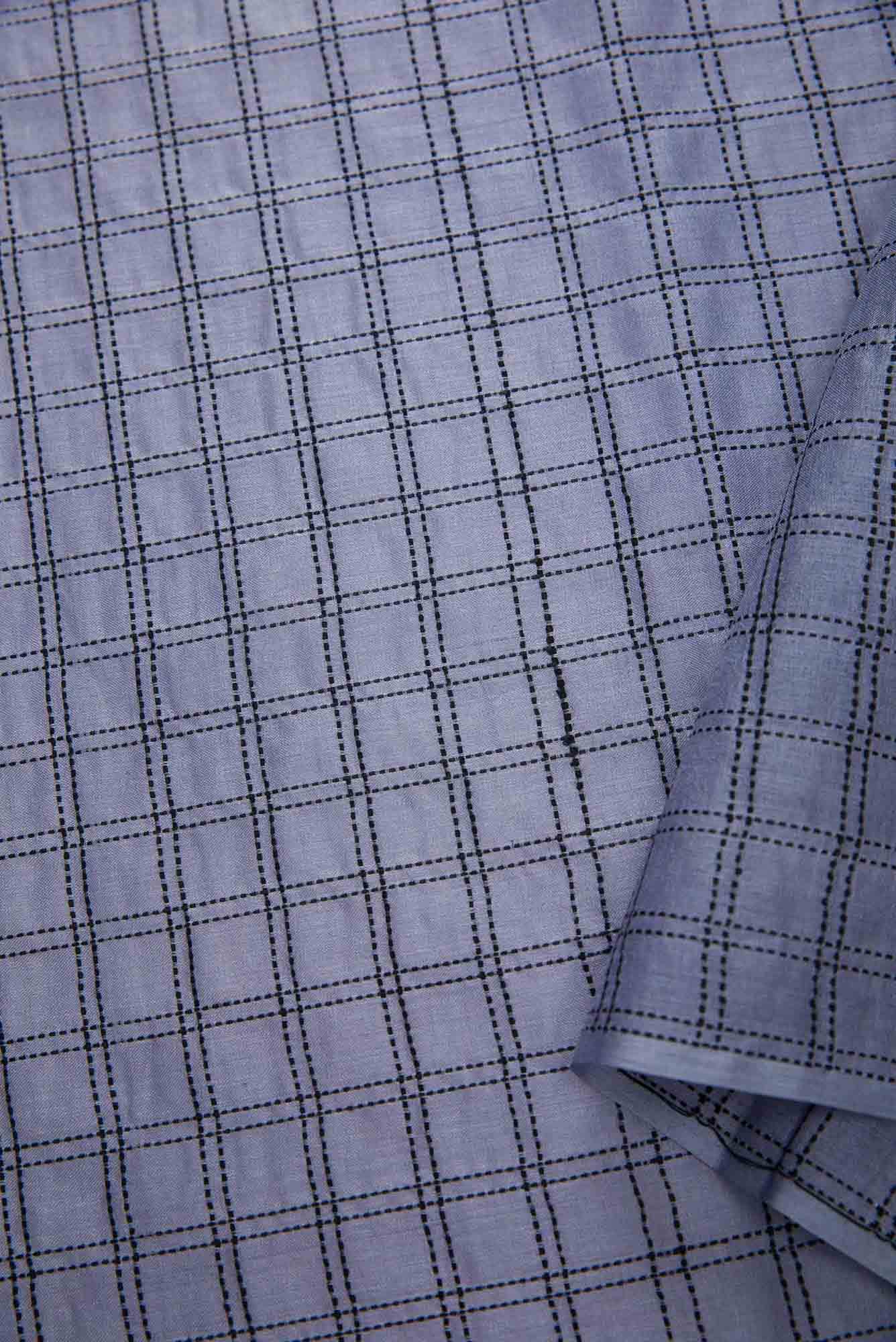 Lavender Tussar Silk Dress Material