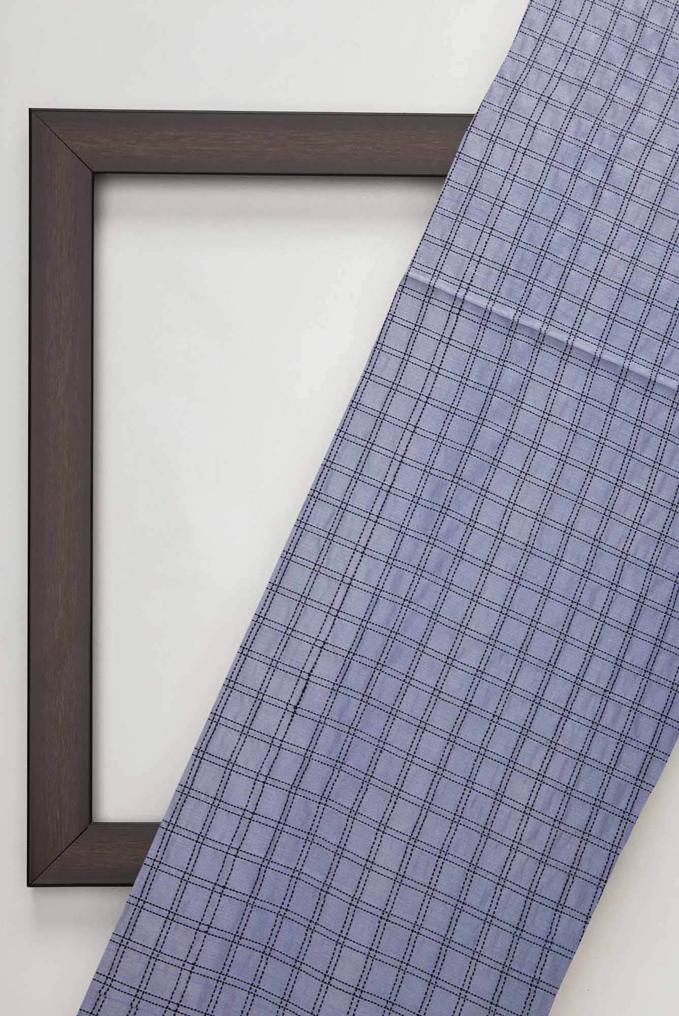 Lavender Tussar Silk Dress Material