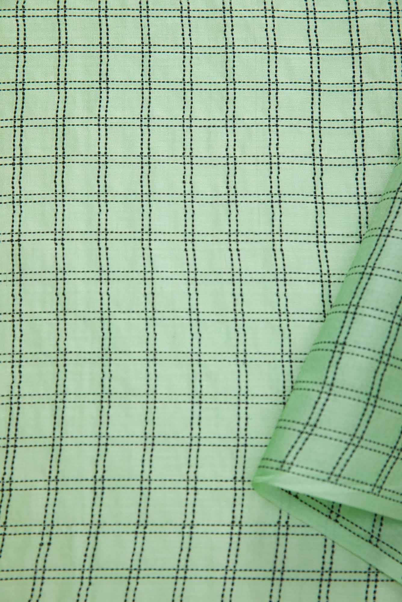 Sea Green Tussar Silk Dress Material