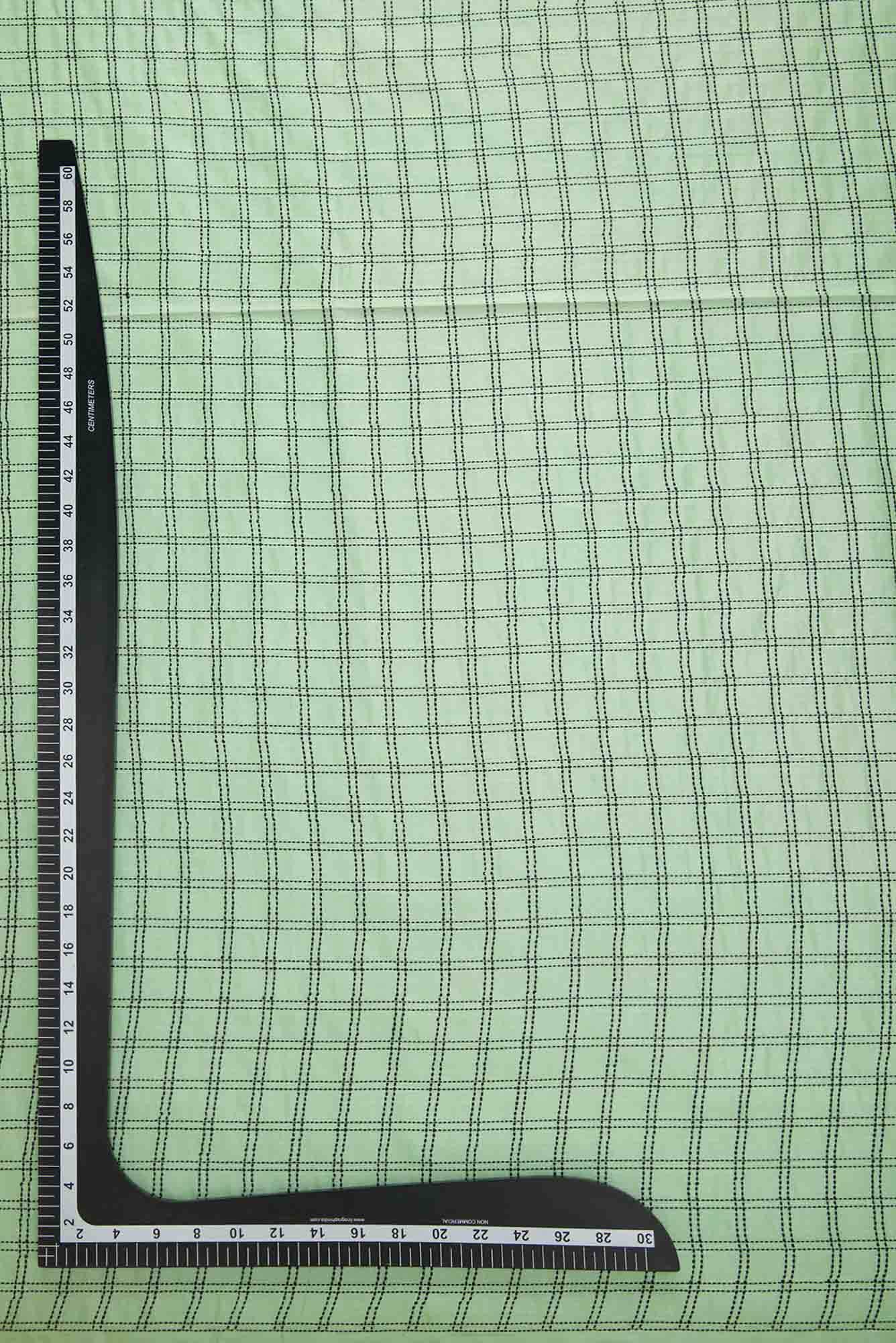 Sea Green Tussar Silk Dress Material