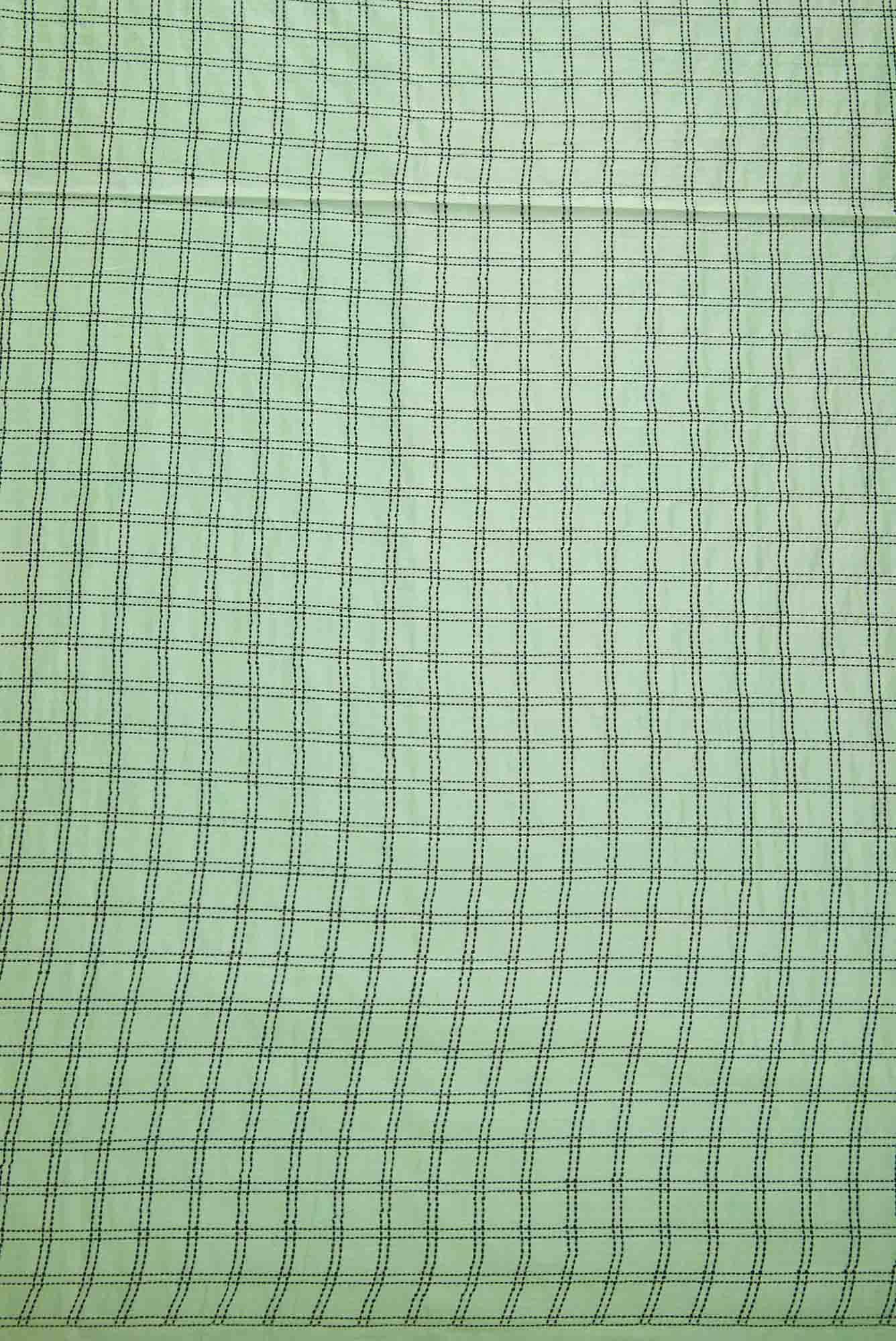 Sea Green Tussar Silk Dress Material